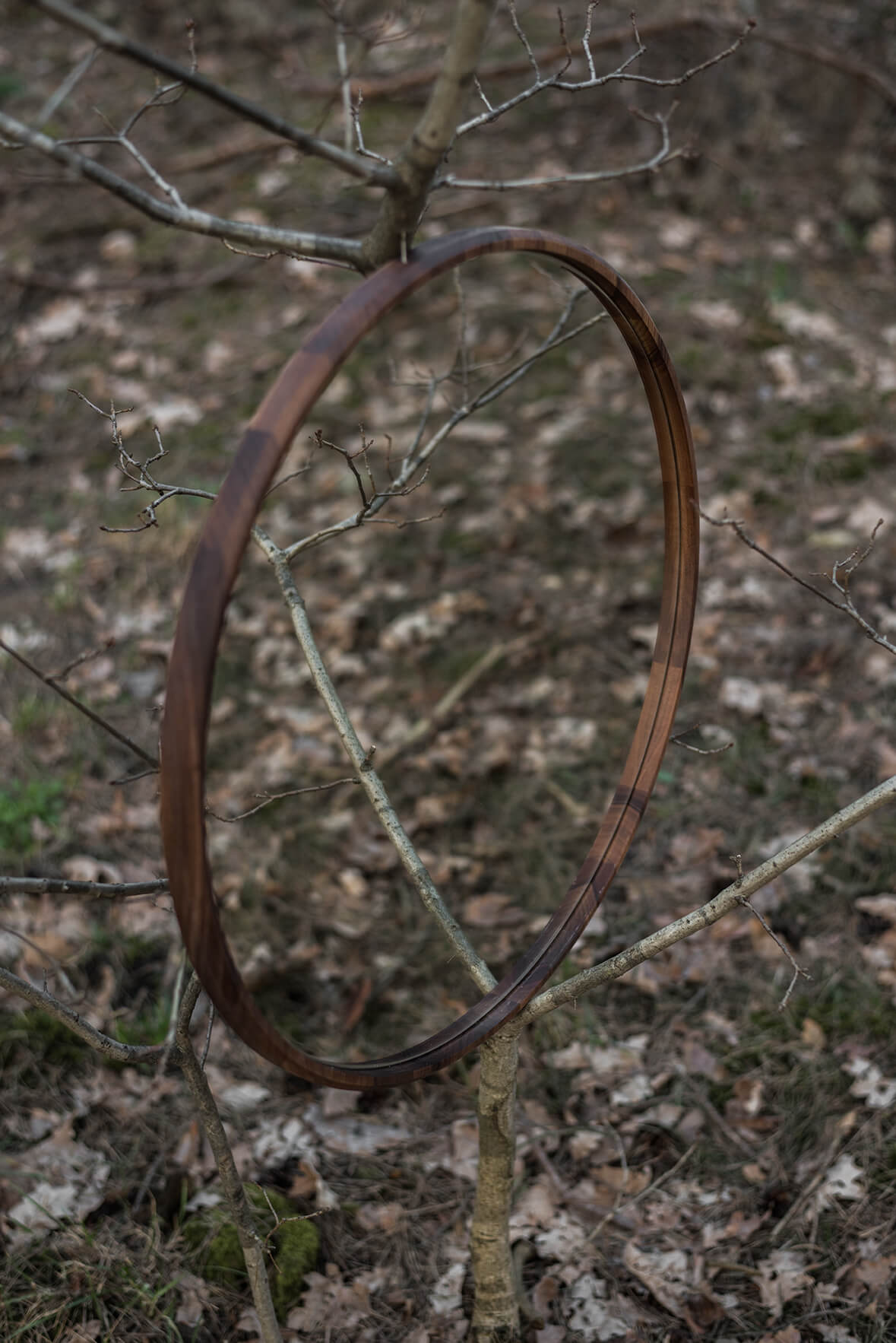 Lustro DYSK 2 notenhout