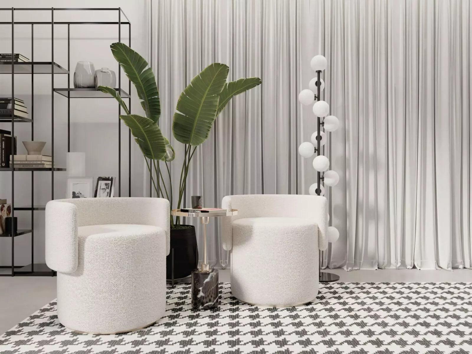 Dywan BLANCHE PURE czarno-biały Carpet Decor Eye on Design