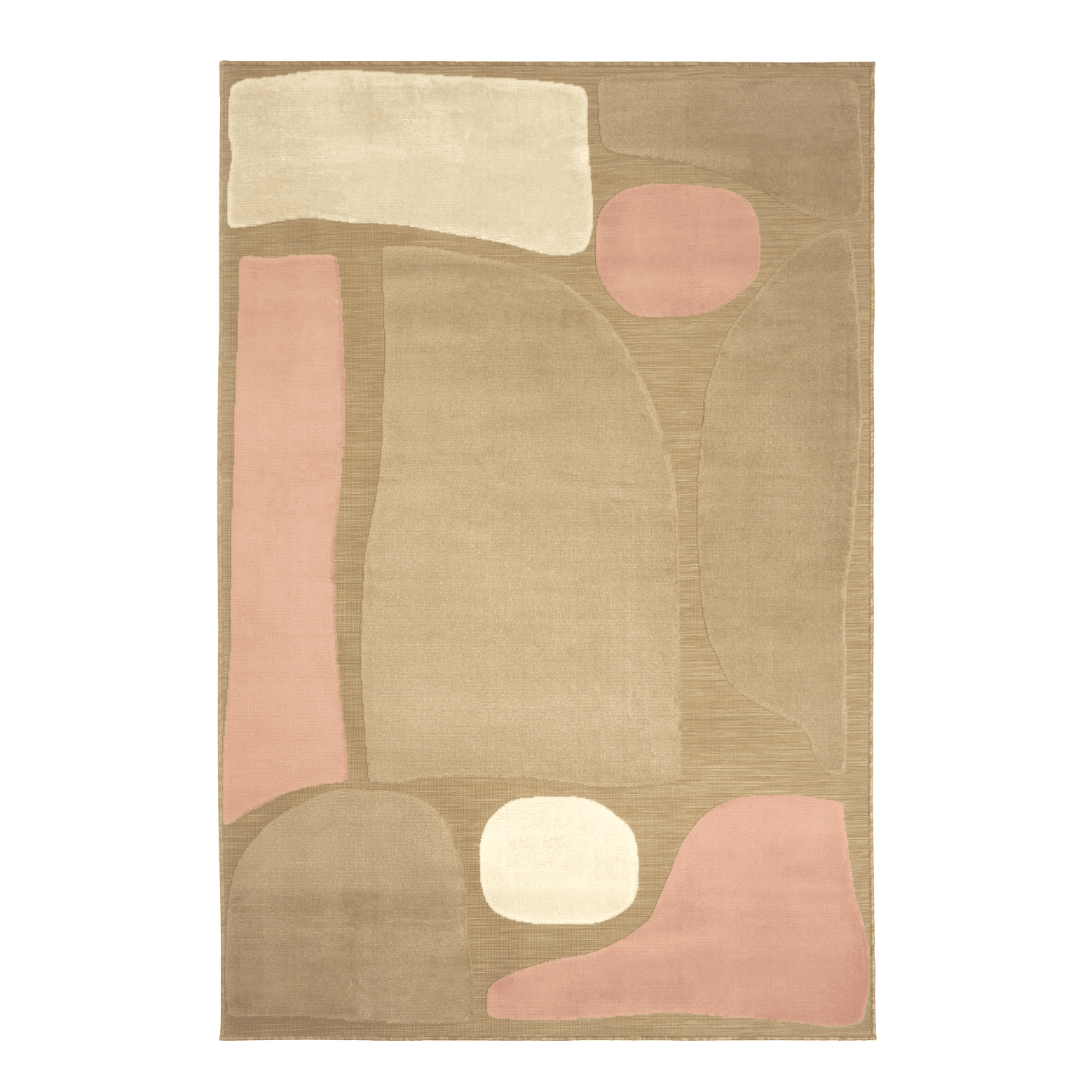 Dywan LUGARES beżowy z różowym Carpet Decor Eye on Design