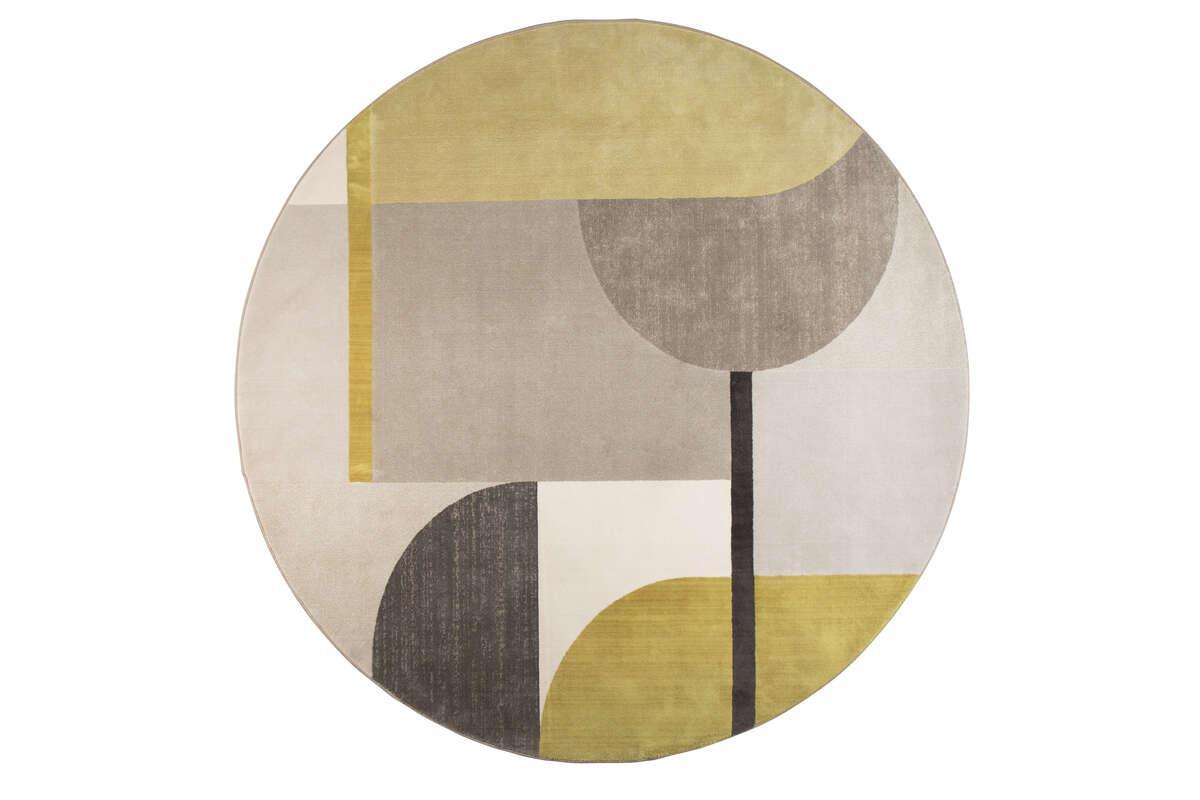 Dywan okrągły HILTON żółty - 240 cm Zuiver Eye on Design
