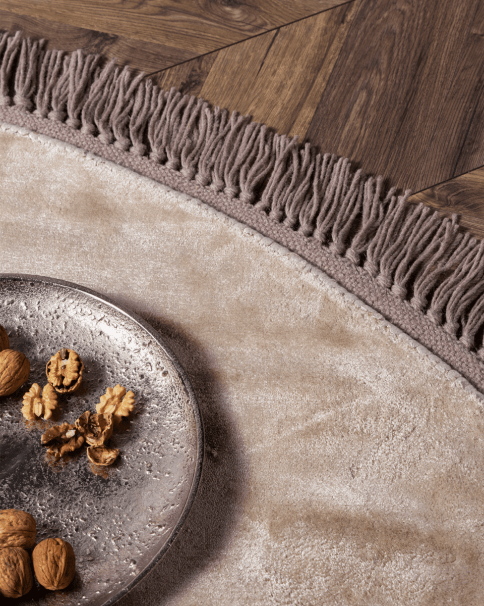Dywan okrągły LUNA beżowy Carpet Decor Eye on Design