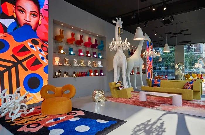 Dywan prostokątny MONSTER czarny Qeeboo Eye on Design