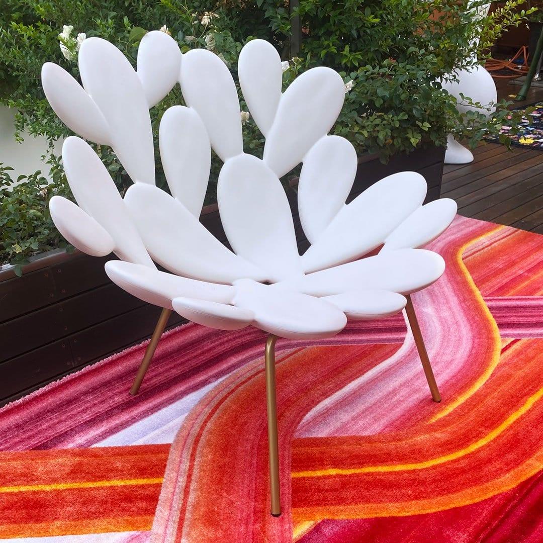 Dywan prostokątny WAVE czerwony Qeeboo Eye on Design