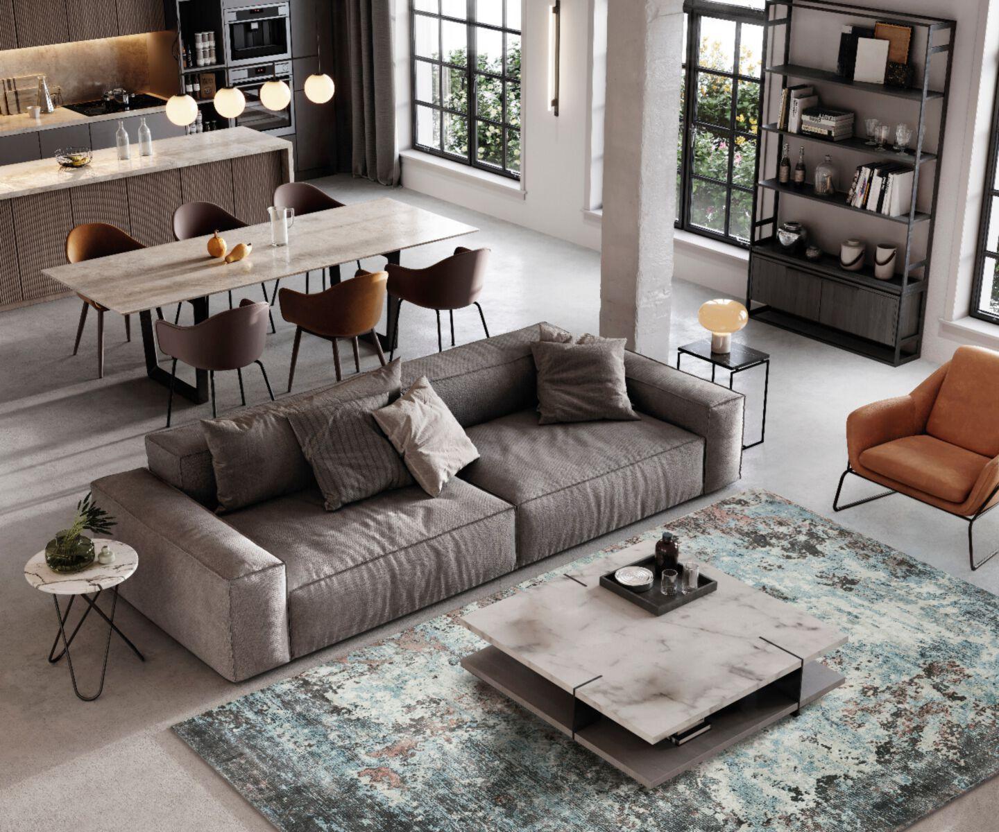 Dywan SINTRA TEAL PEACH szary Carpet Decor Eye on Design