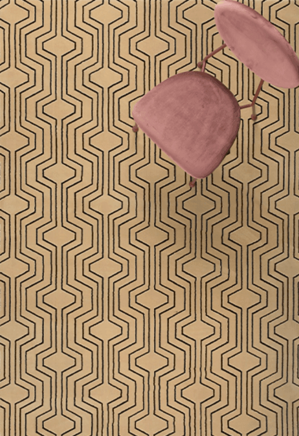 Dywan SWINGING LINES beżowy Bold Monkey Eye on Design