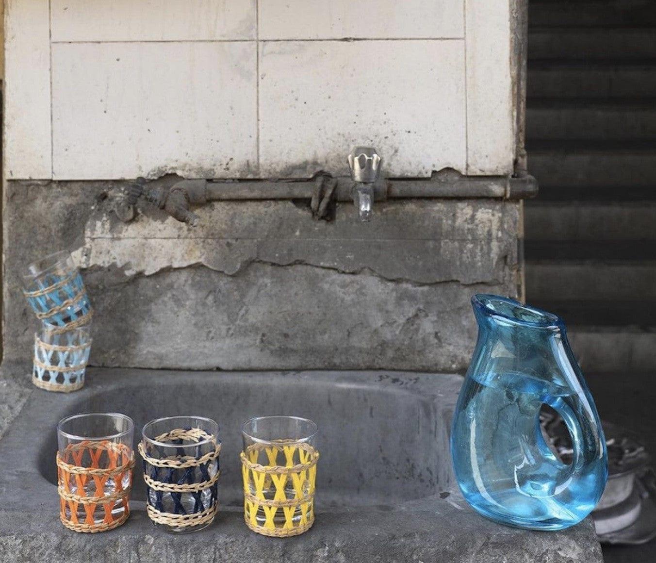 Dzbanek JUG WITH HOLE jasnoniebieski Pols Potten Eye on Design