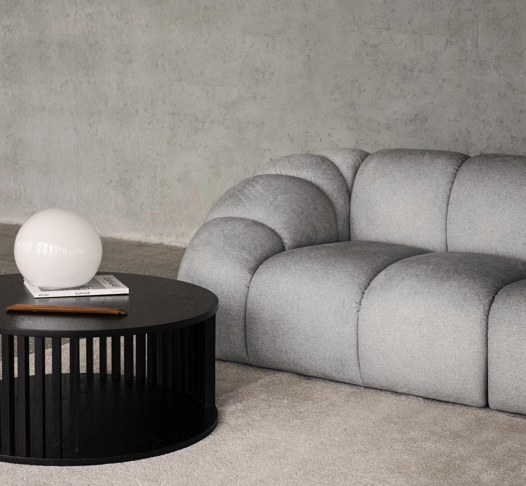 Sofa 2,5-persoons DIANA antraciet szenil