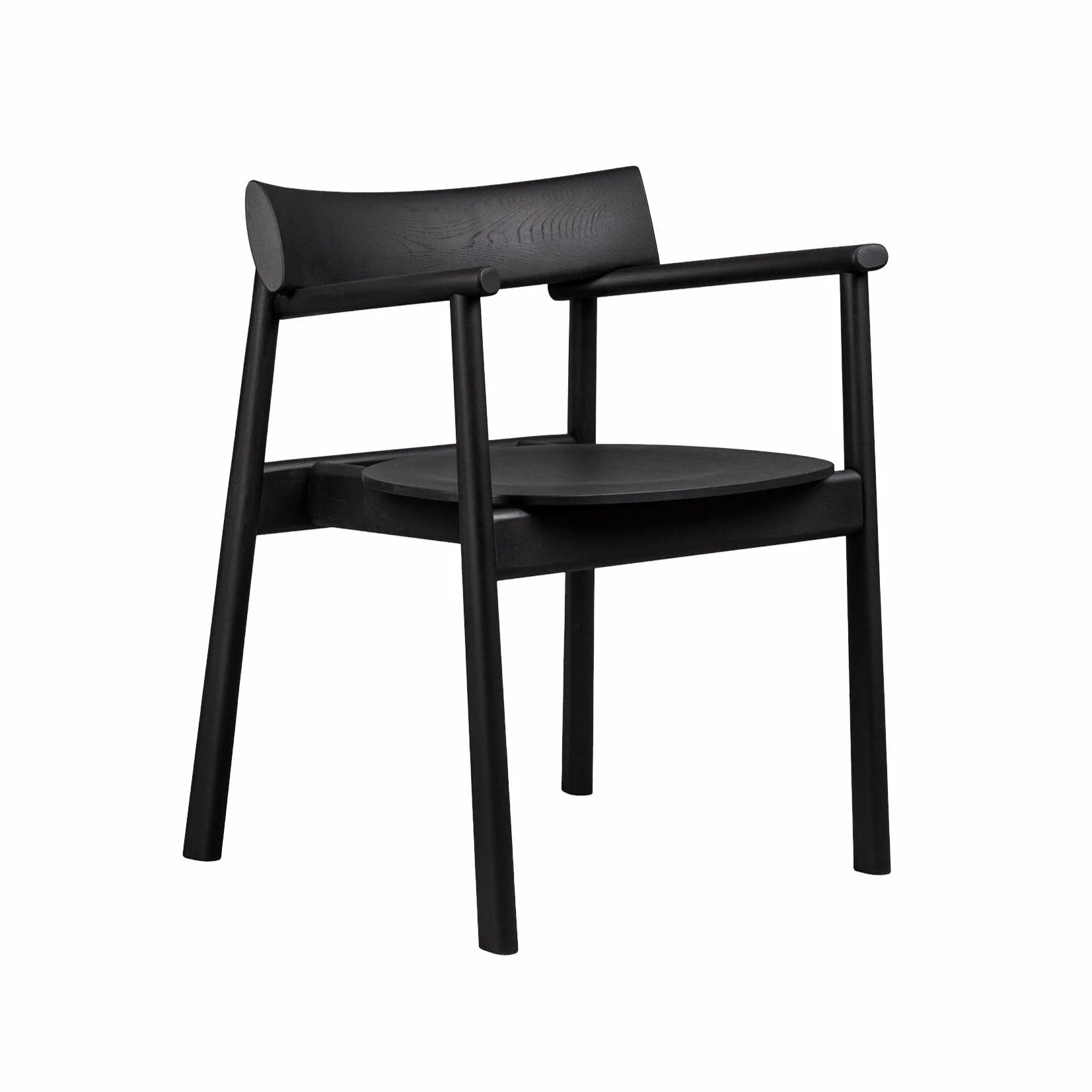 Stuhl ELIPSA schwarzes Eichenholz