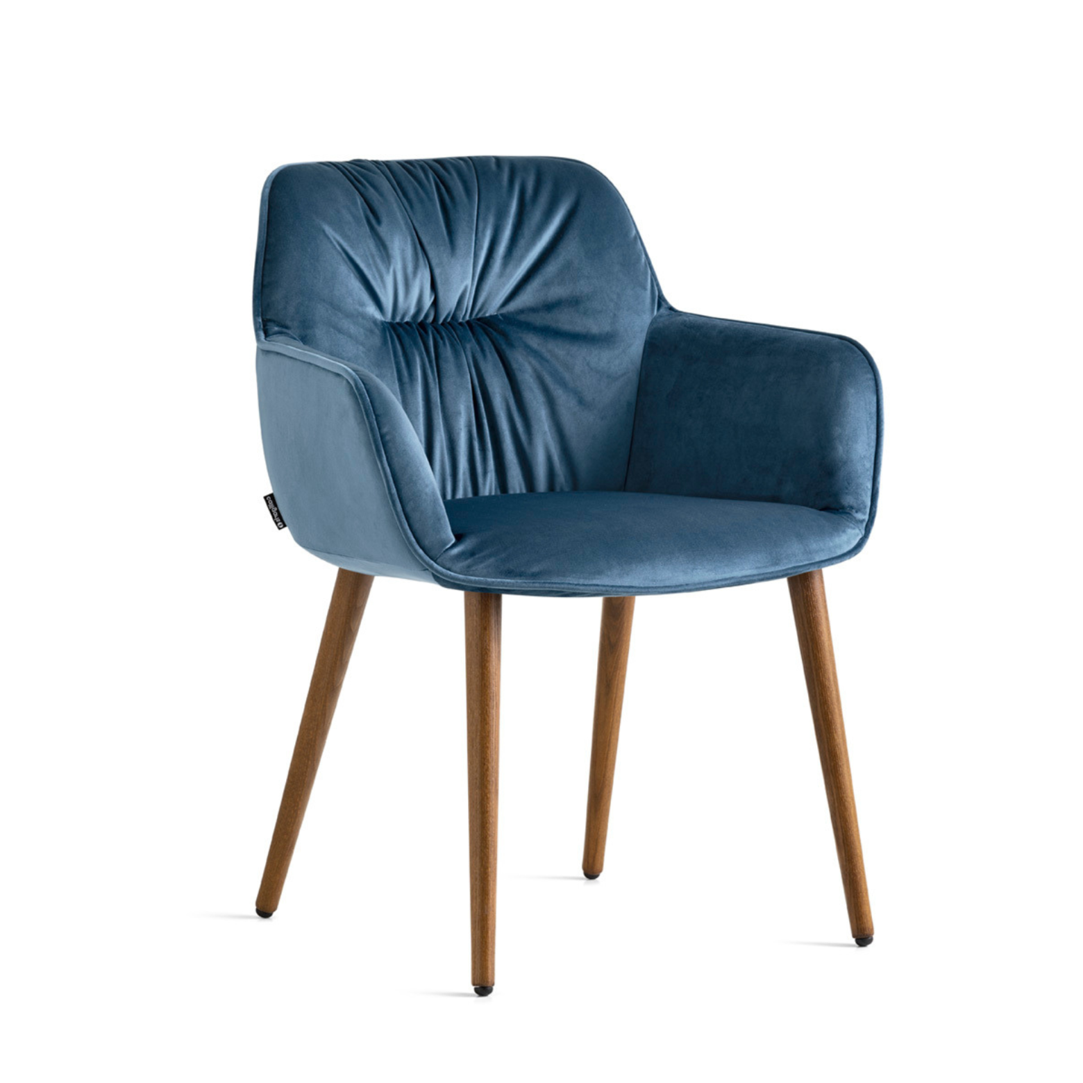 Stoel COCOON met houten basis