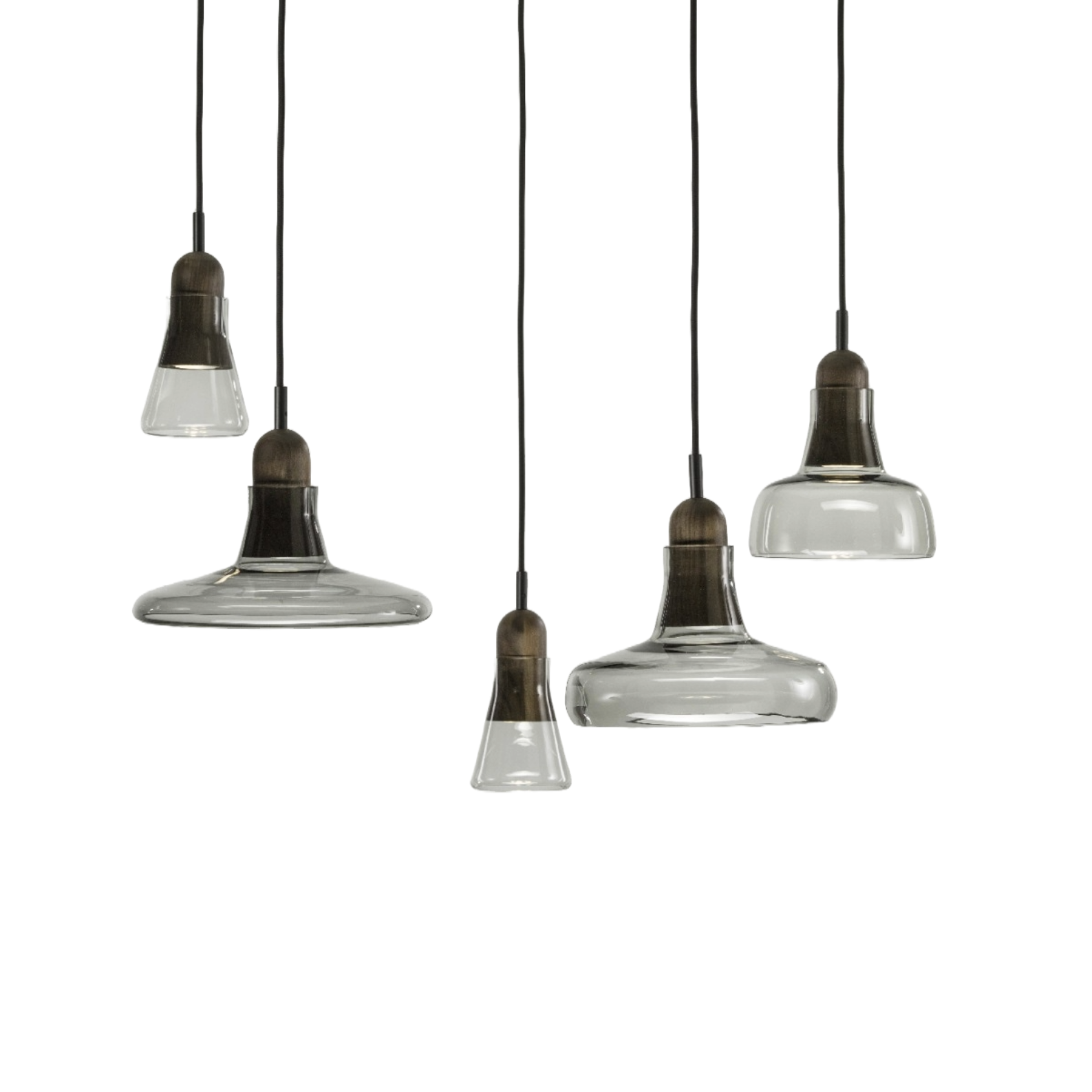 Hanglamp SHADOWS - SET FREE glanzend glas