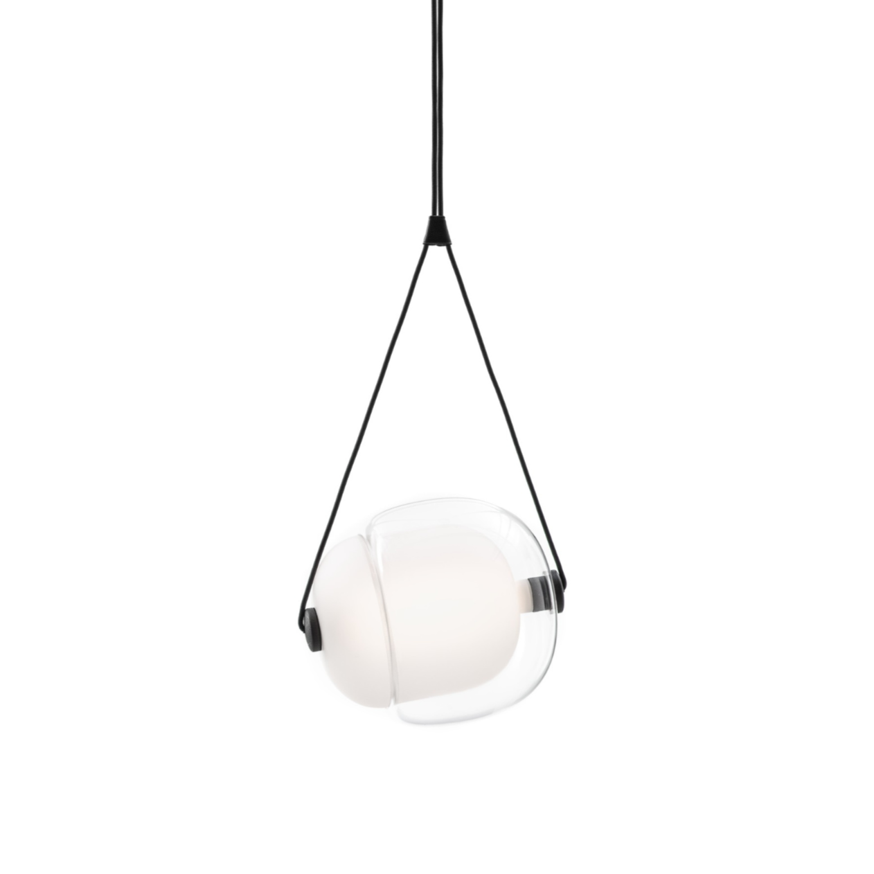Hanglamp CAPSULA - ENKEL glanzend buitenglas