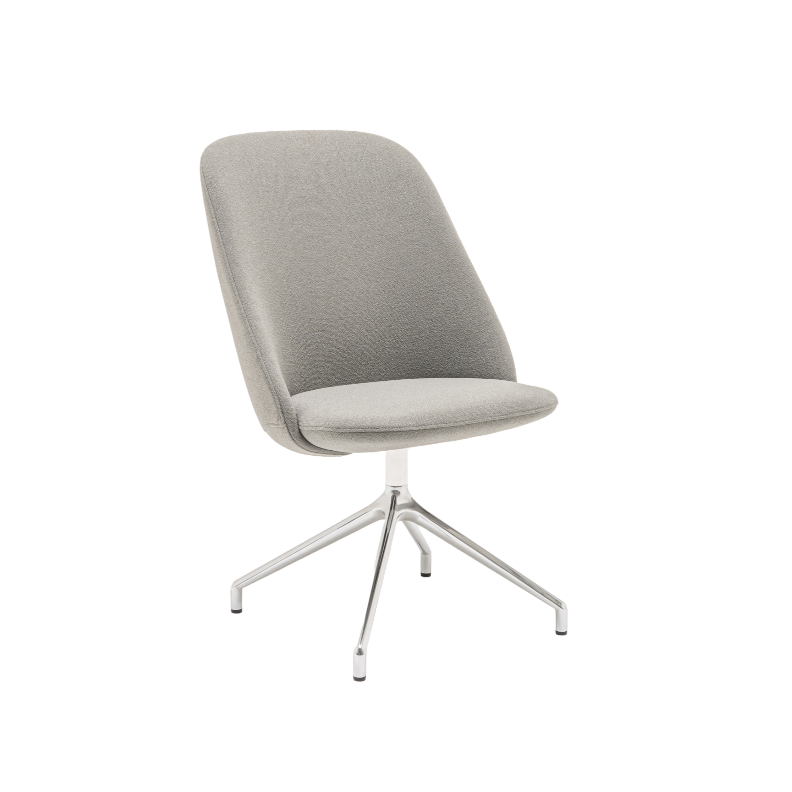 Fauteuil met hoge rugleuning PARALEL gepolijst aluminium
