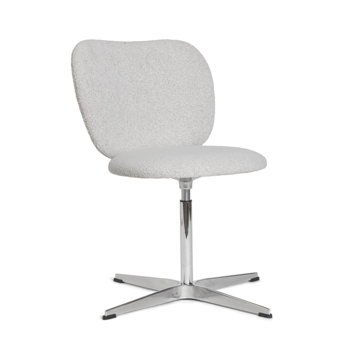 Draaistoel RICO Soft Bouclé gebroken wit