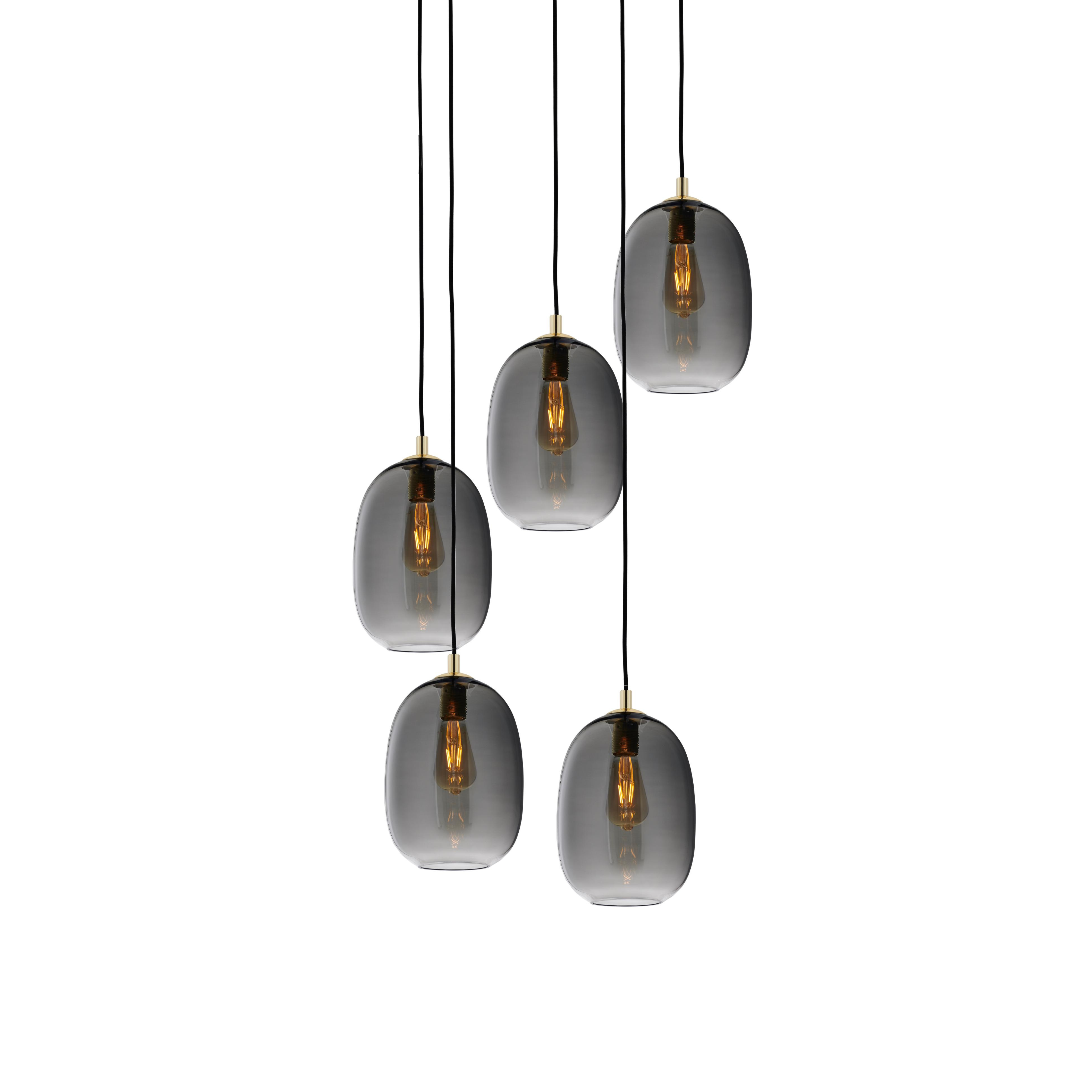 ONYX 5 Graphite Pendant Lamp