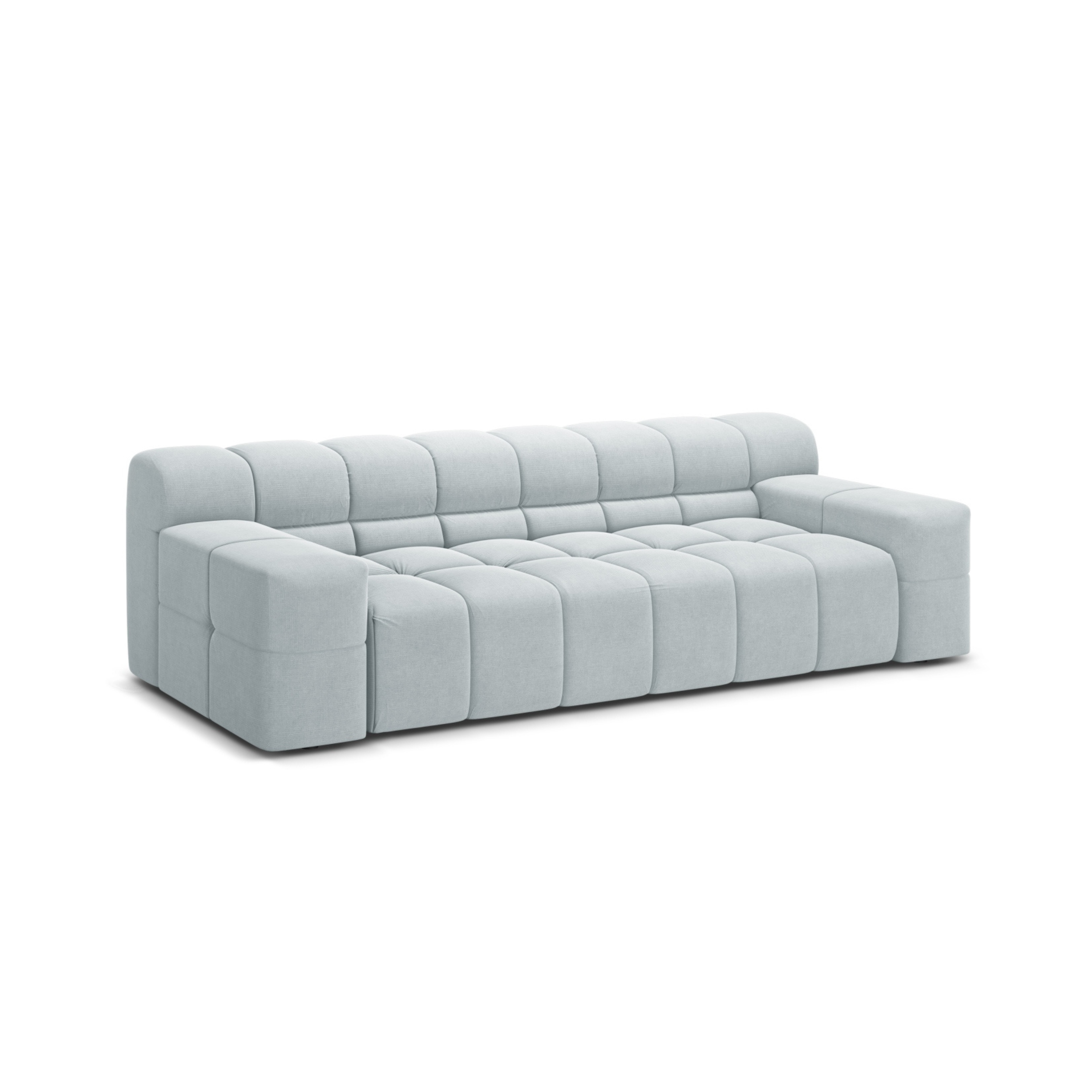 Sofa 3-zits AGAVE grijs chenille