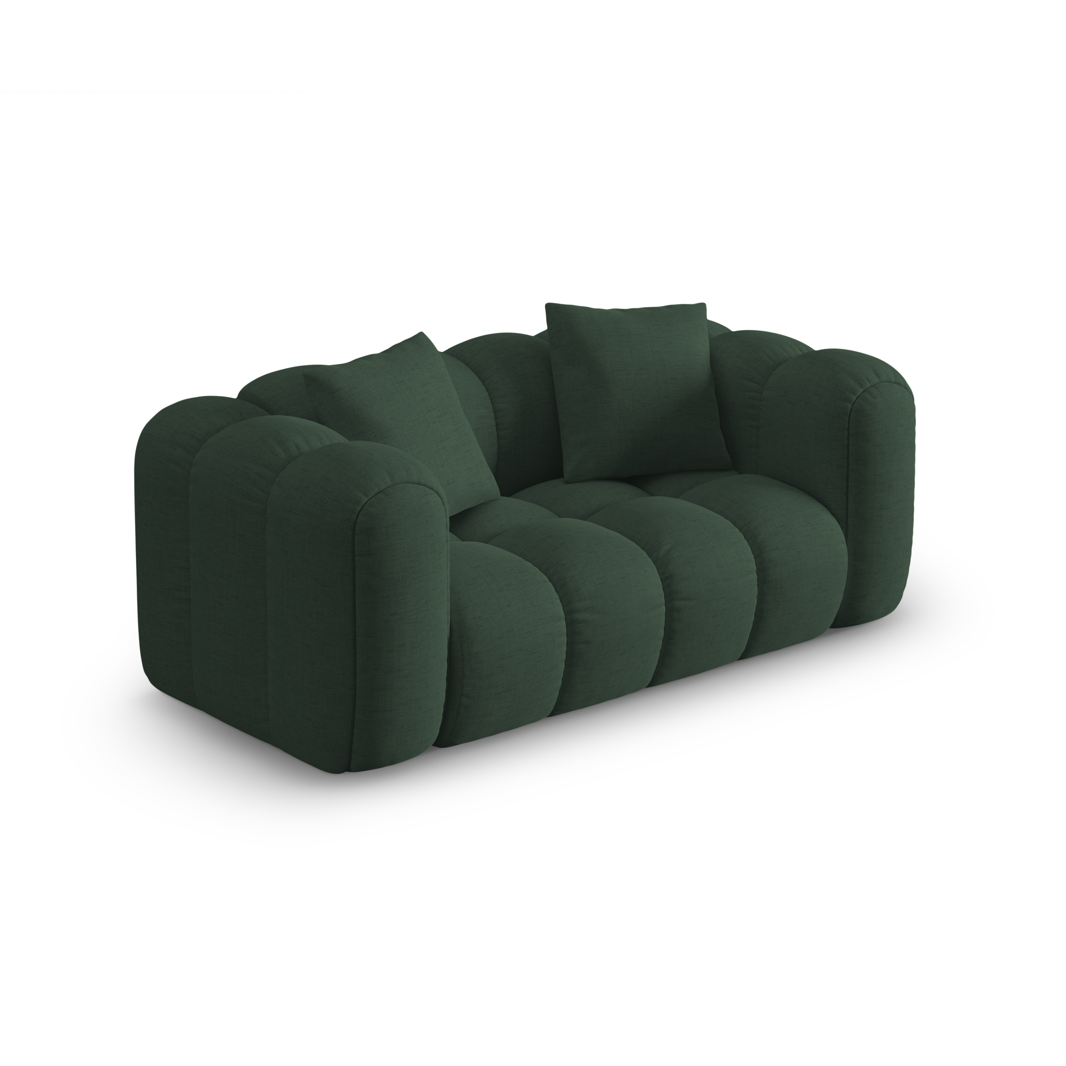 Sofa 2-zits ASTRO zeegroene chenille