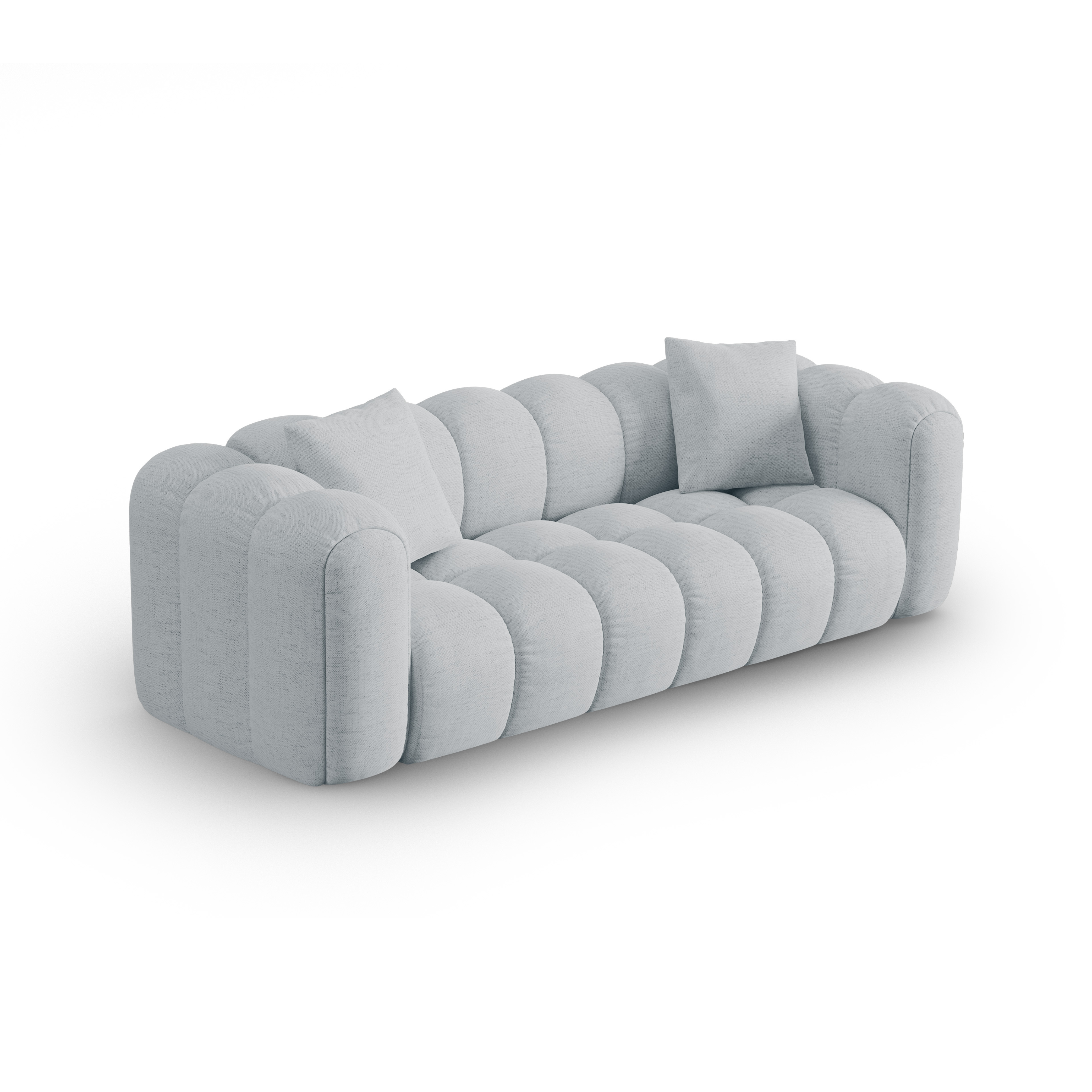 Sofa 4-persoons ASTRO lichtgrijs chenille