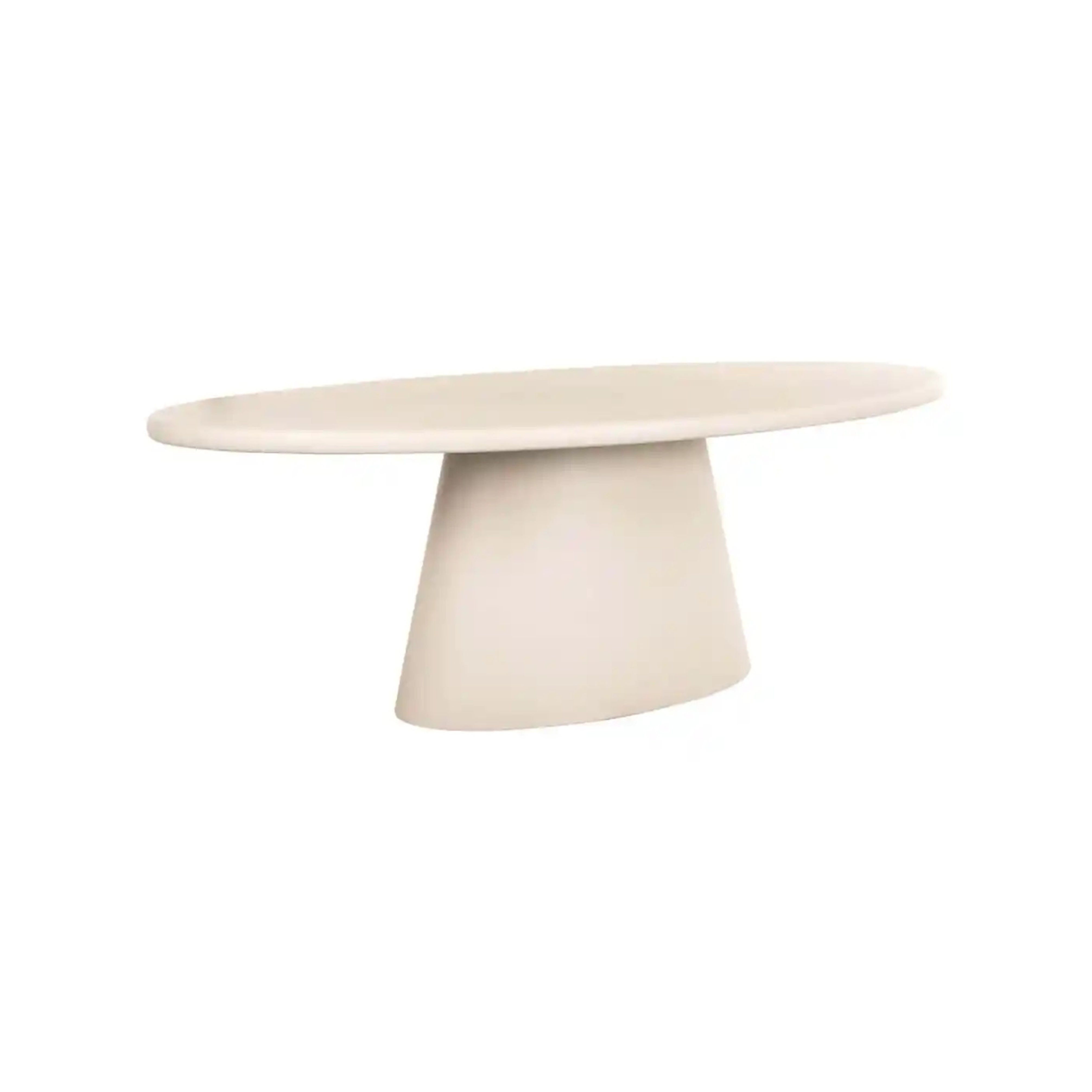 Beige oval table CLAYTON