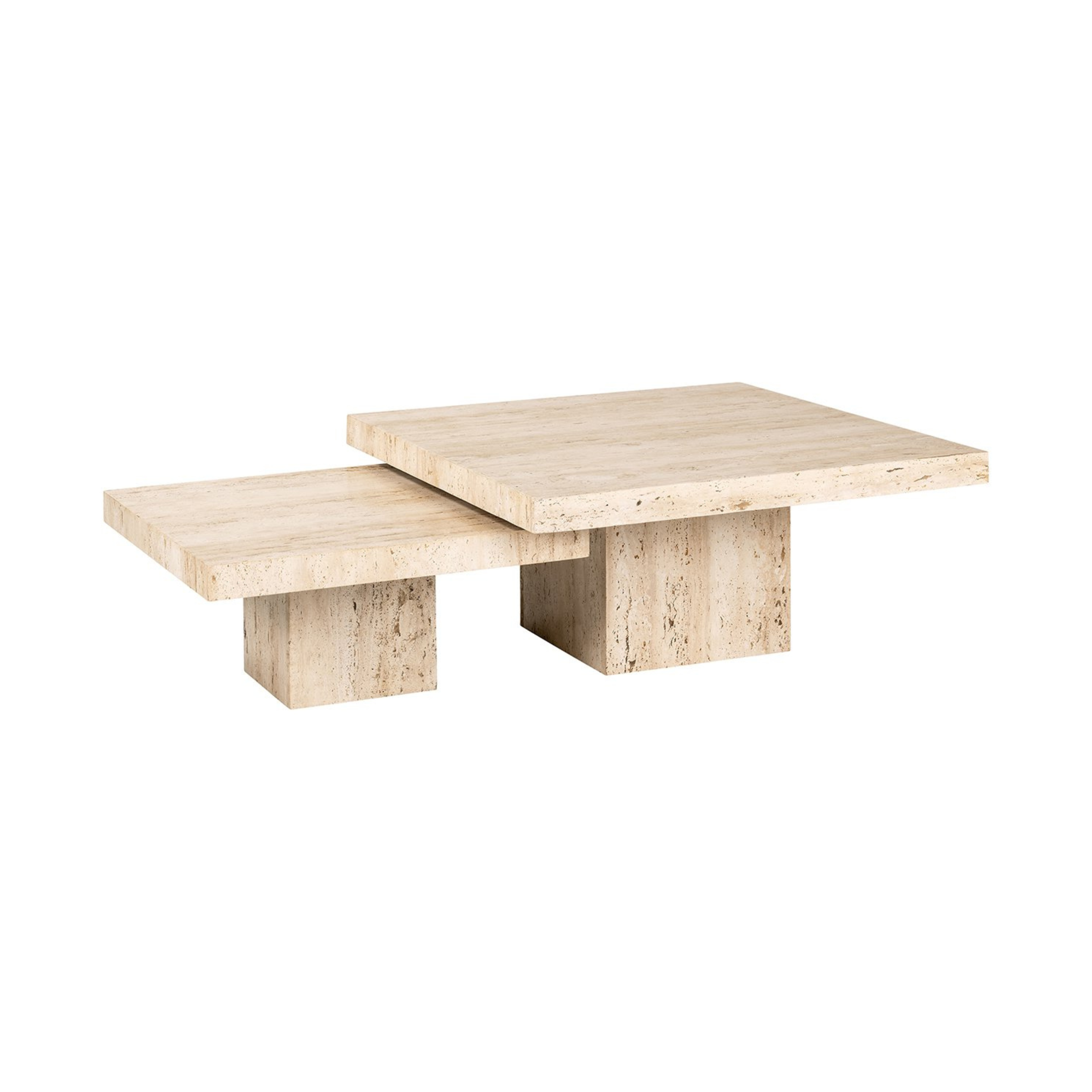 LA CANTERA travertine coffee table set