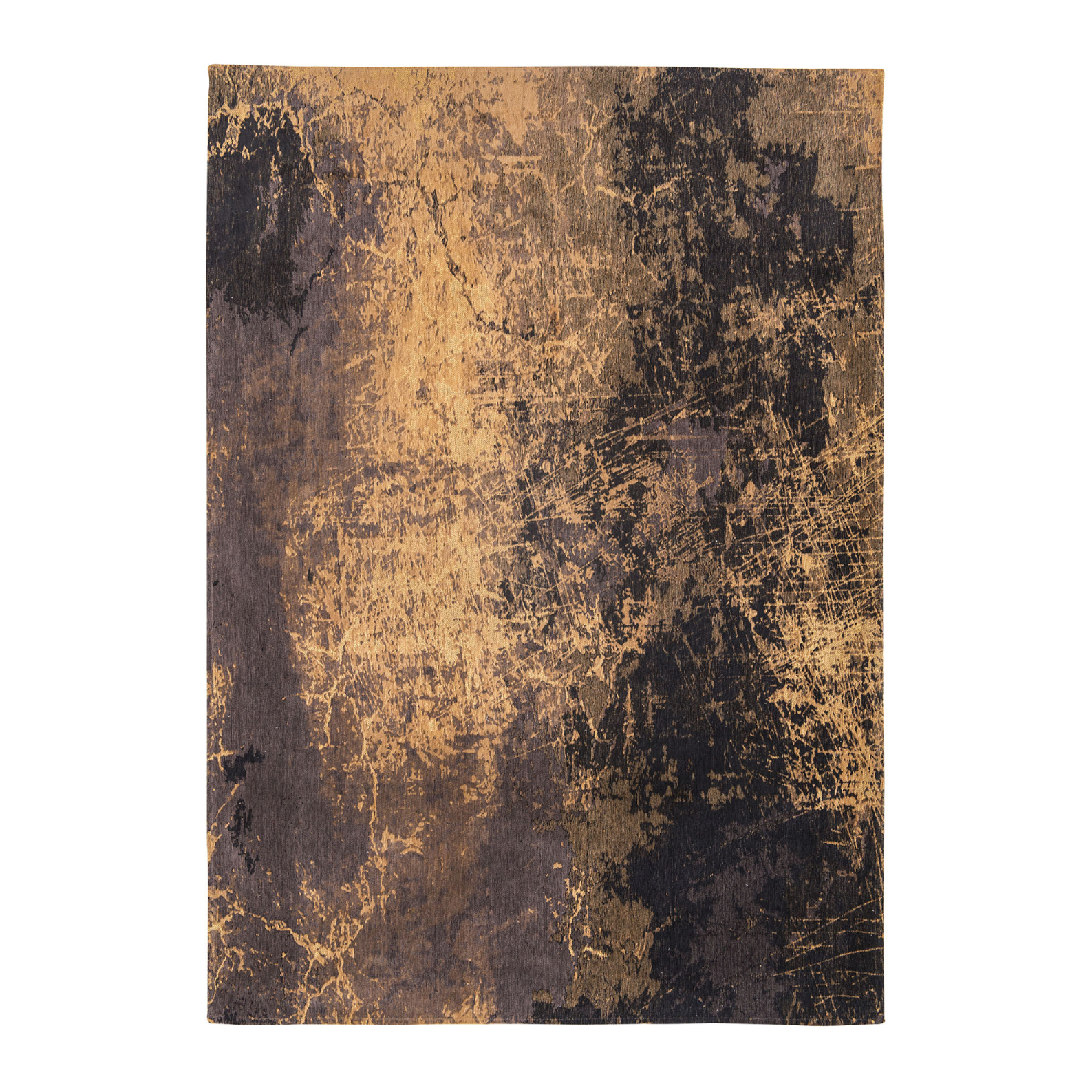 Vloerkleed CRACKS DEEP MINE bruin