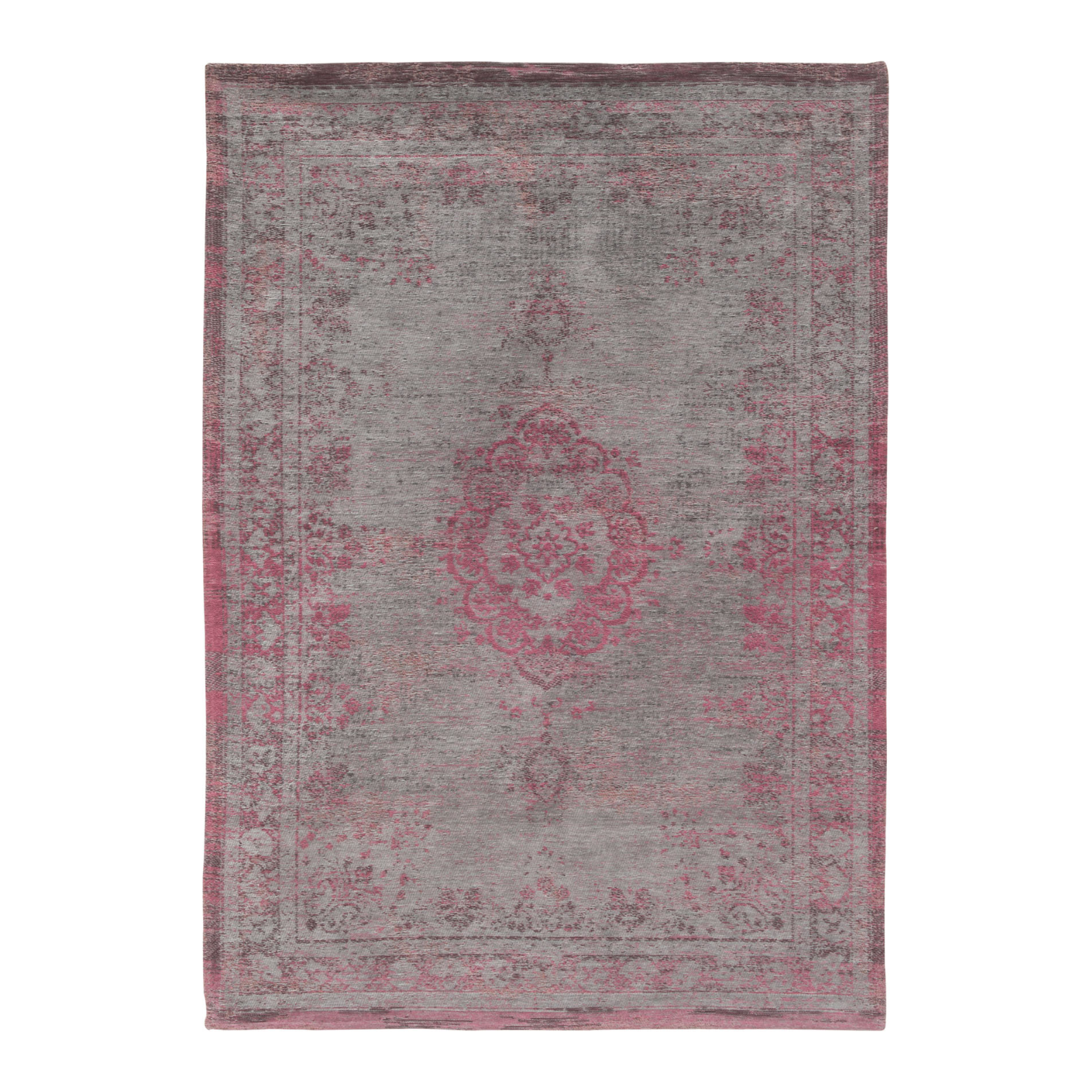 Medillon pink flash rug pink-gray