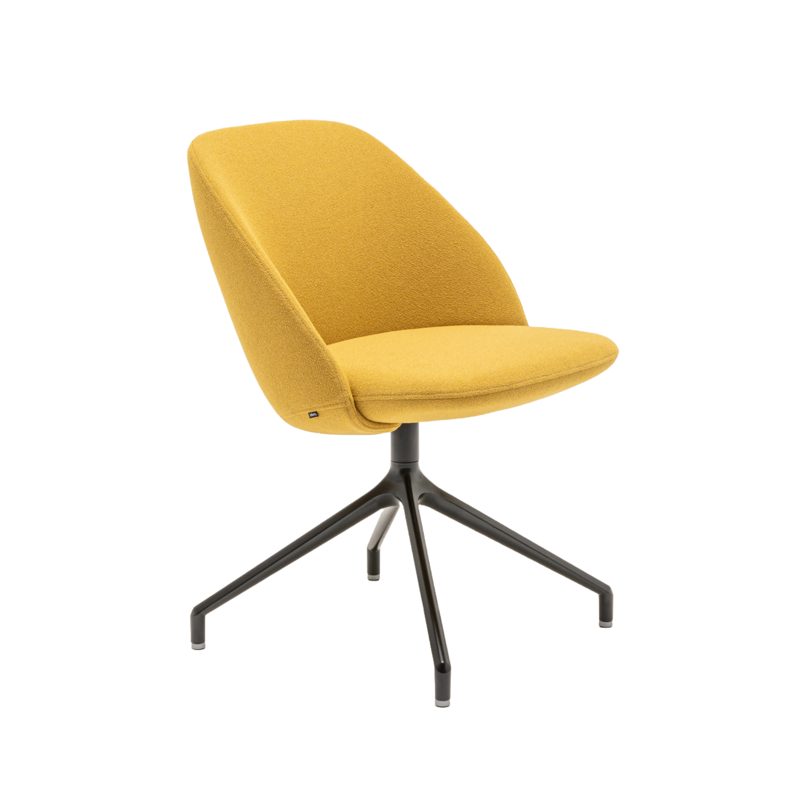 Draaistoel met lage rugleuning PARALEL metalen basis