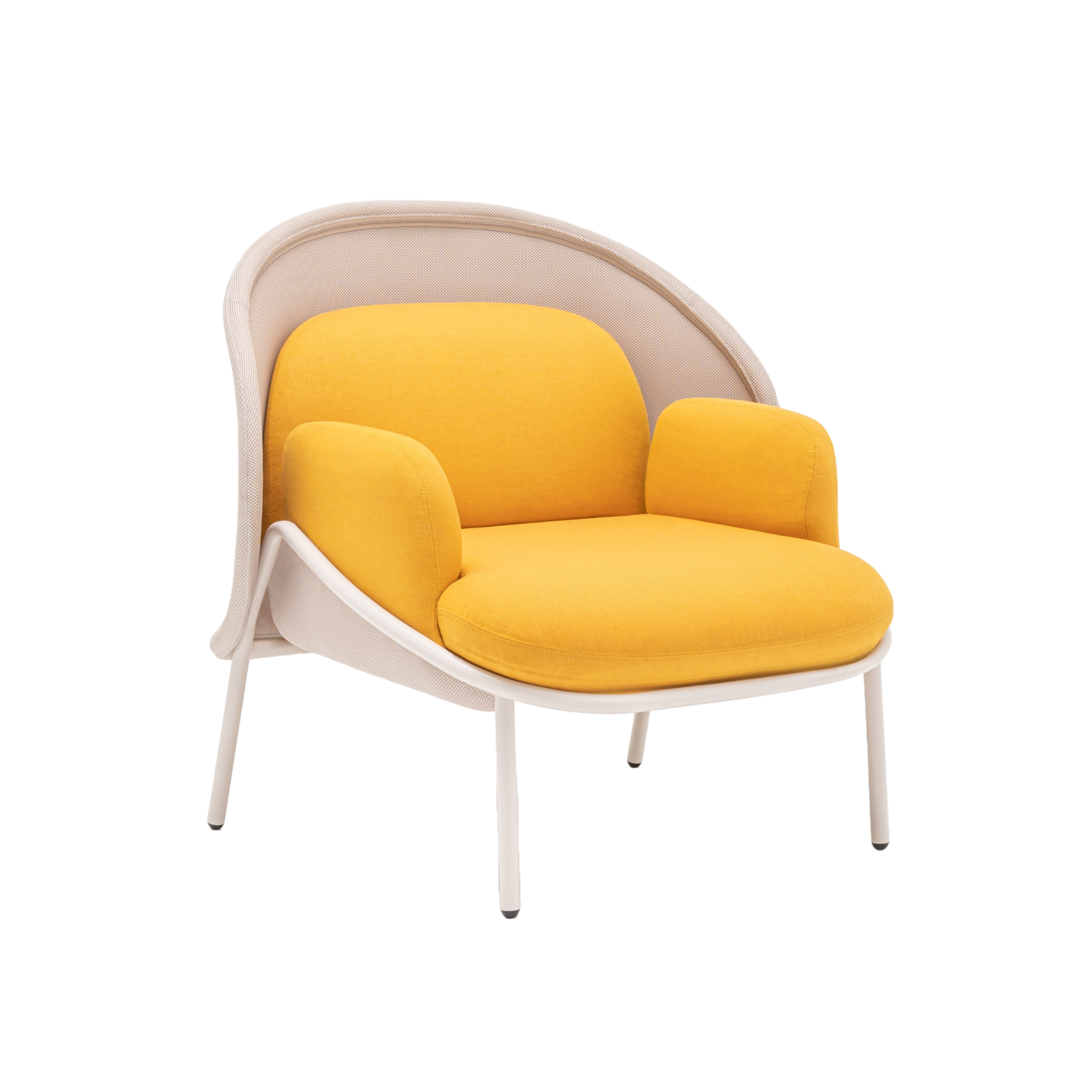 Fauteuil met lage rugleuning MESH beige