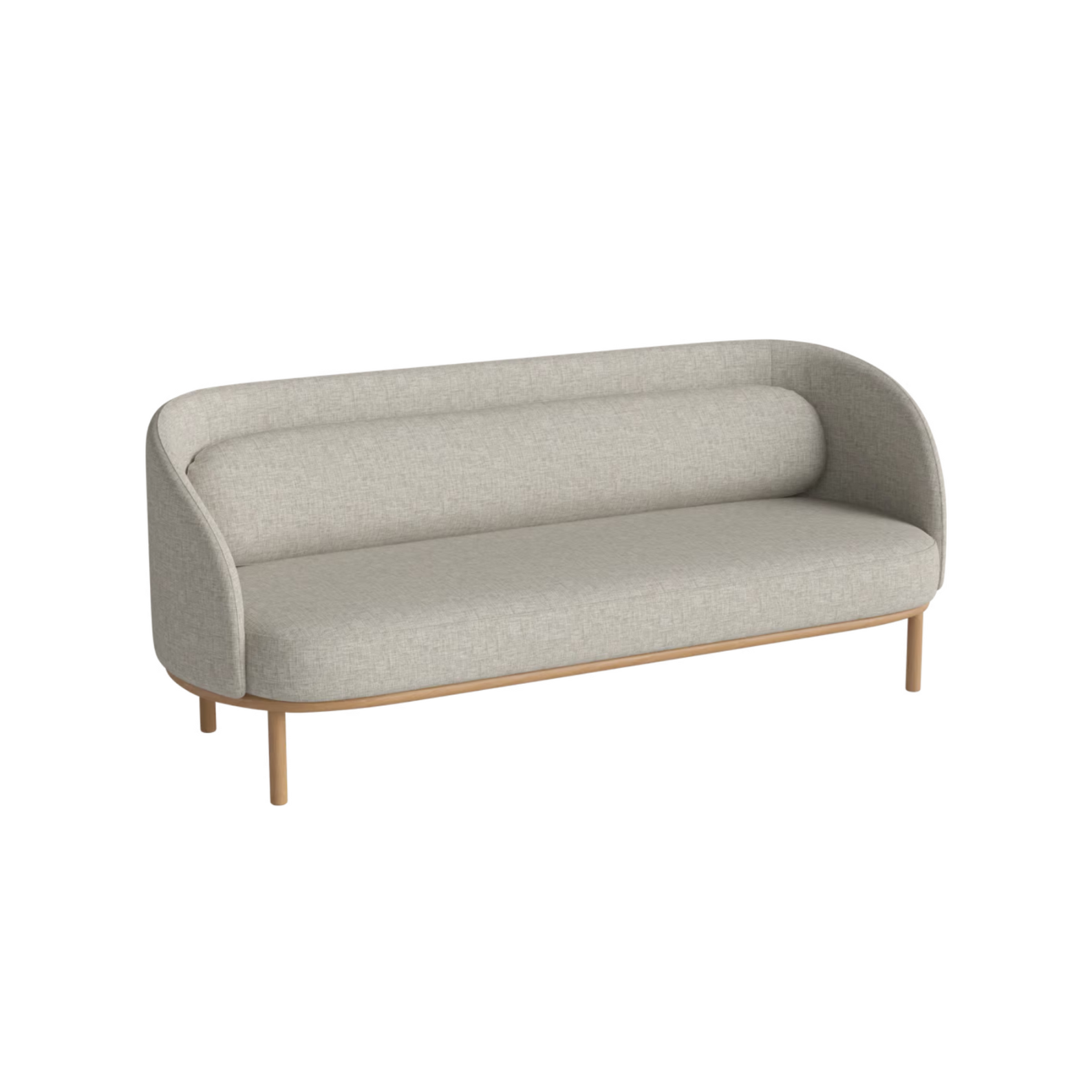 Fuuga 3-Personen-Sofa-Basis aus Eichenholz