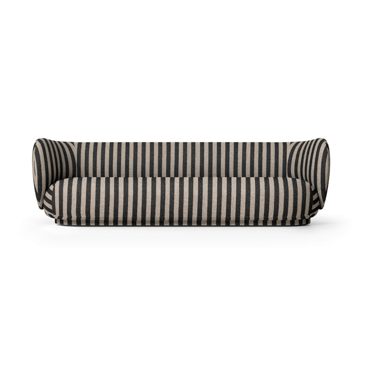 Sofa 4-persoons RICO Louisiana zwart-wit