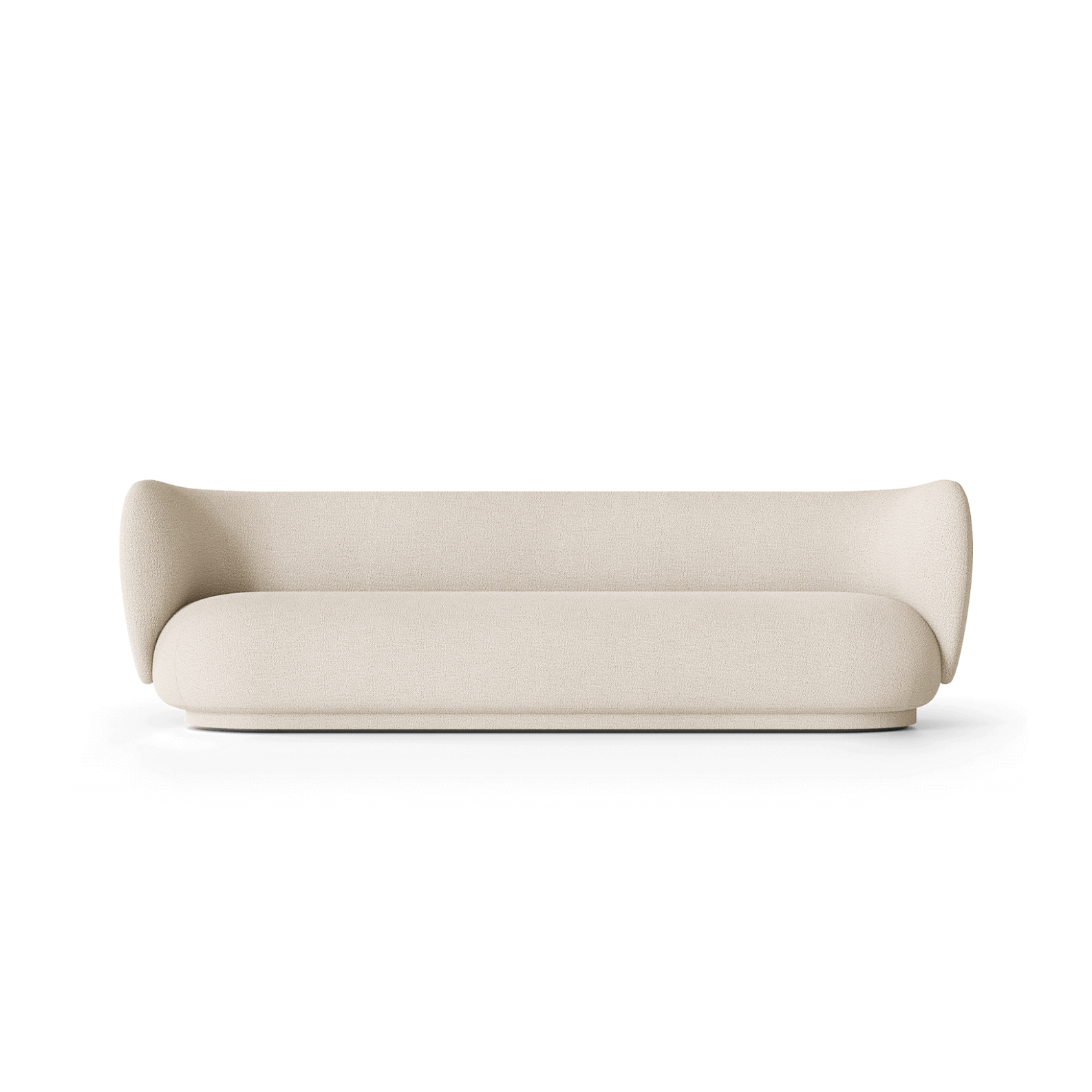 Sofa voor 4 personen RICO Bouclé crème