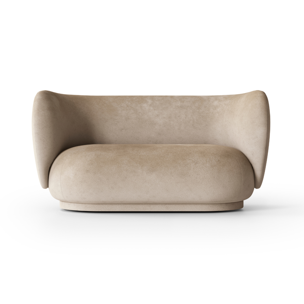 Sofa 2-zits RICO Faded Velvet zandkleurig