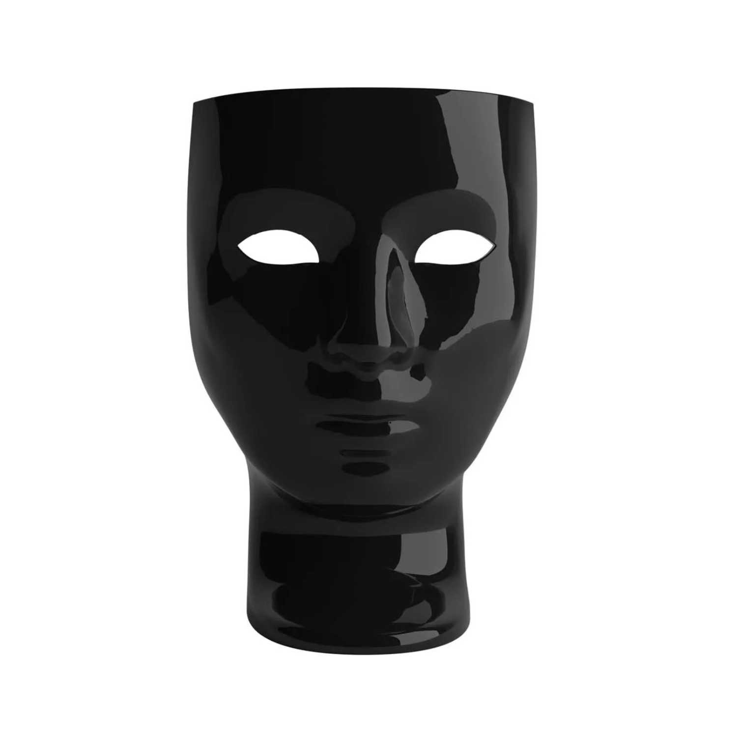 Schwarzer glänzender Nemo -Sessel