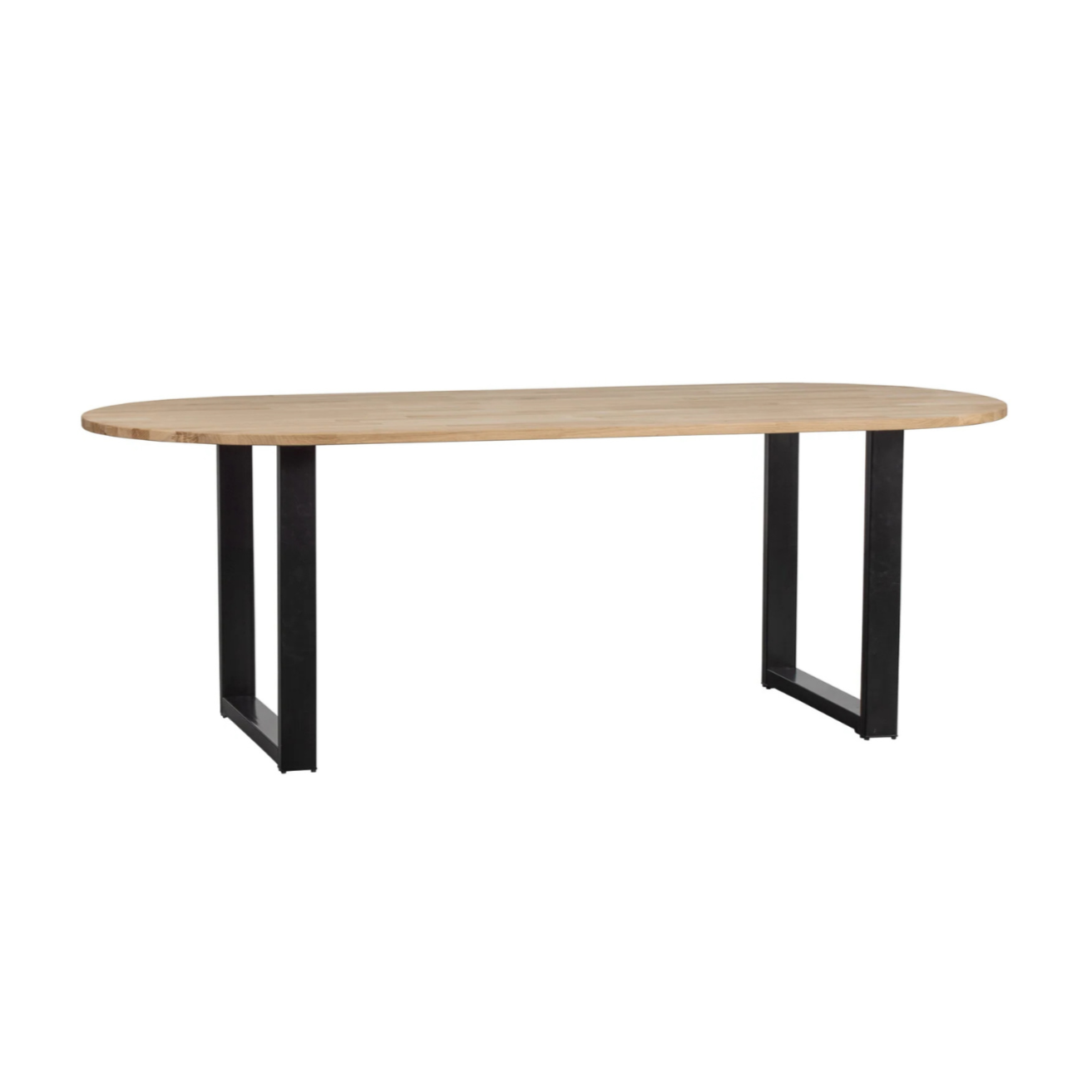 Oval table tablo oak with U -shaped base