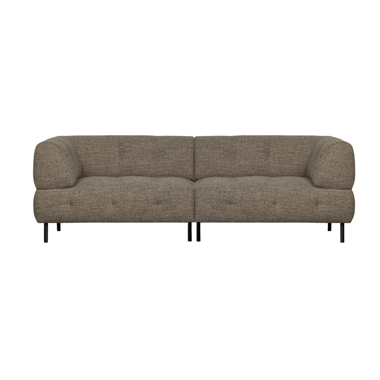 4-Personen-Sofa Lloyd dunkelbrauner Melange