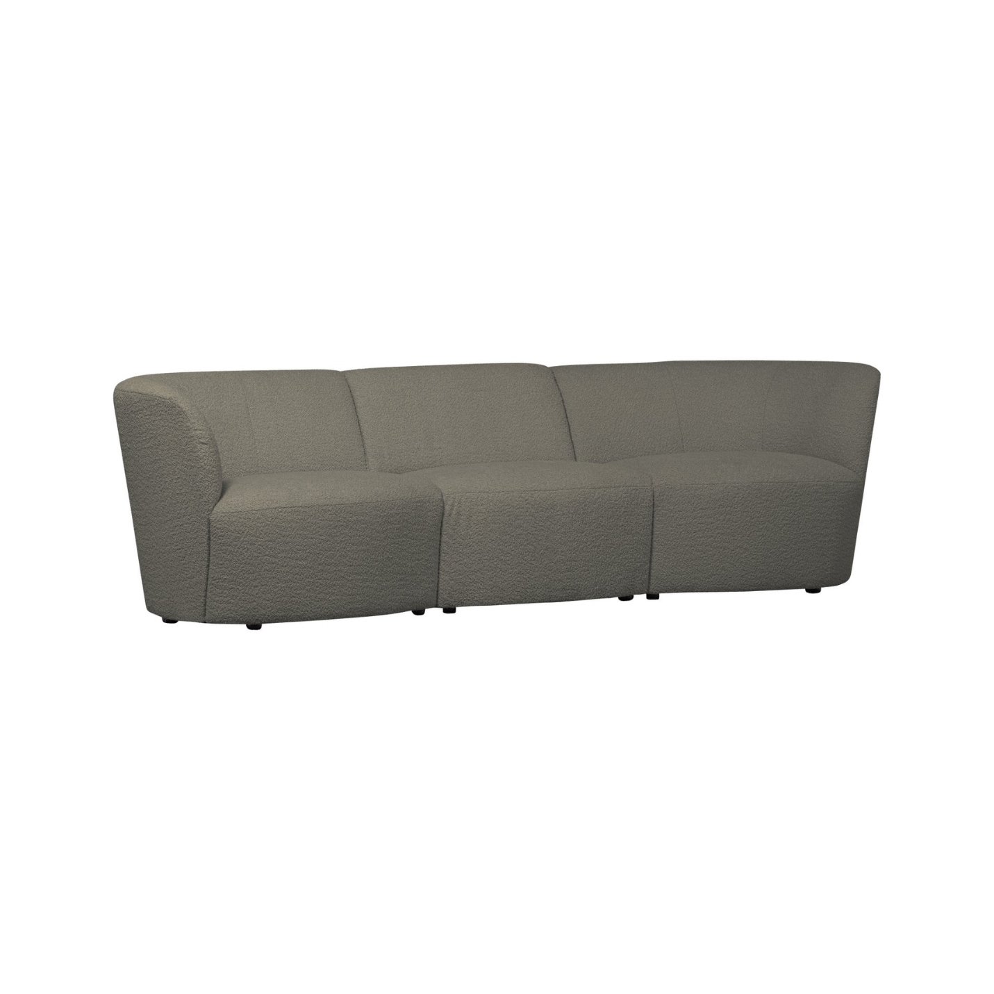 Coco Green Bouclé 3-Person-Sofa