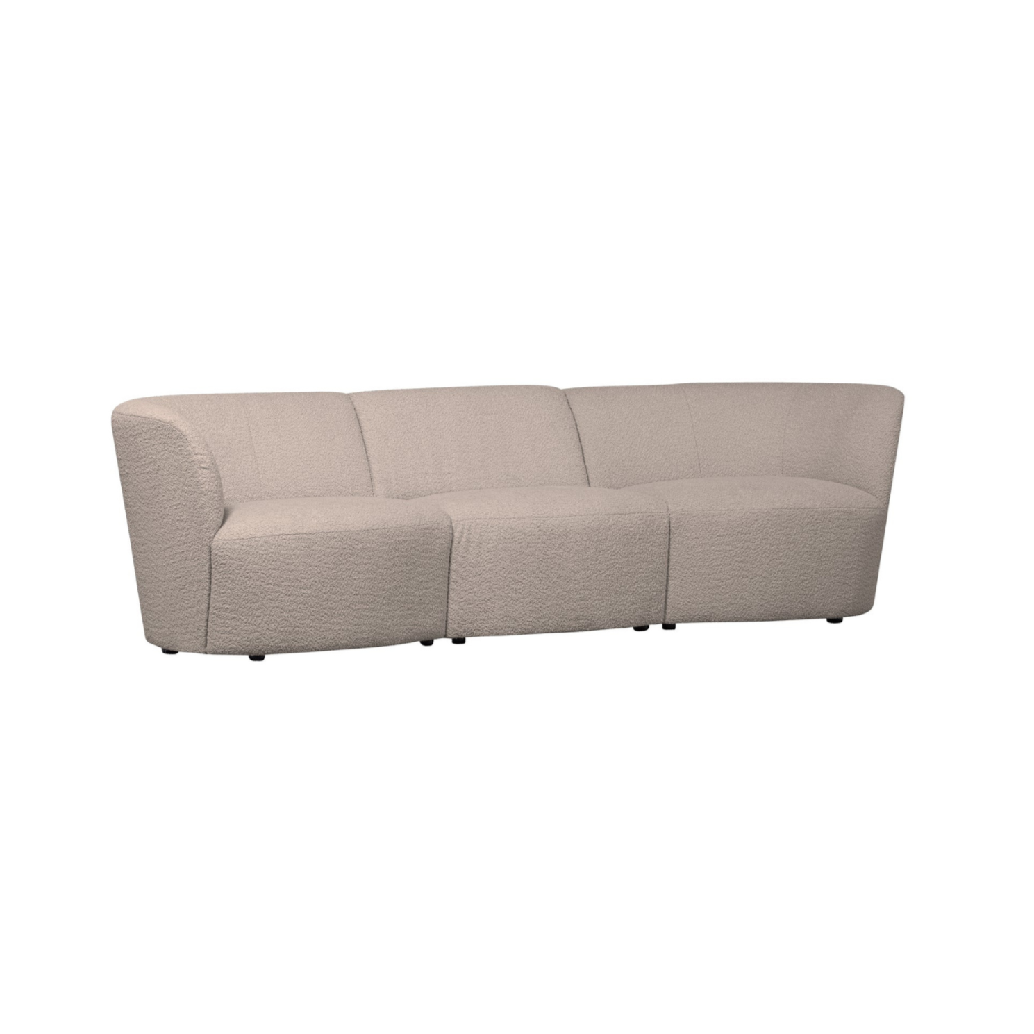 3-person sofa Coco Sand Bouclé