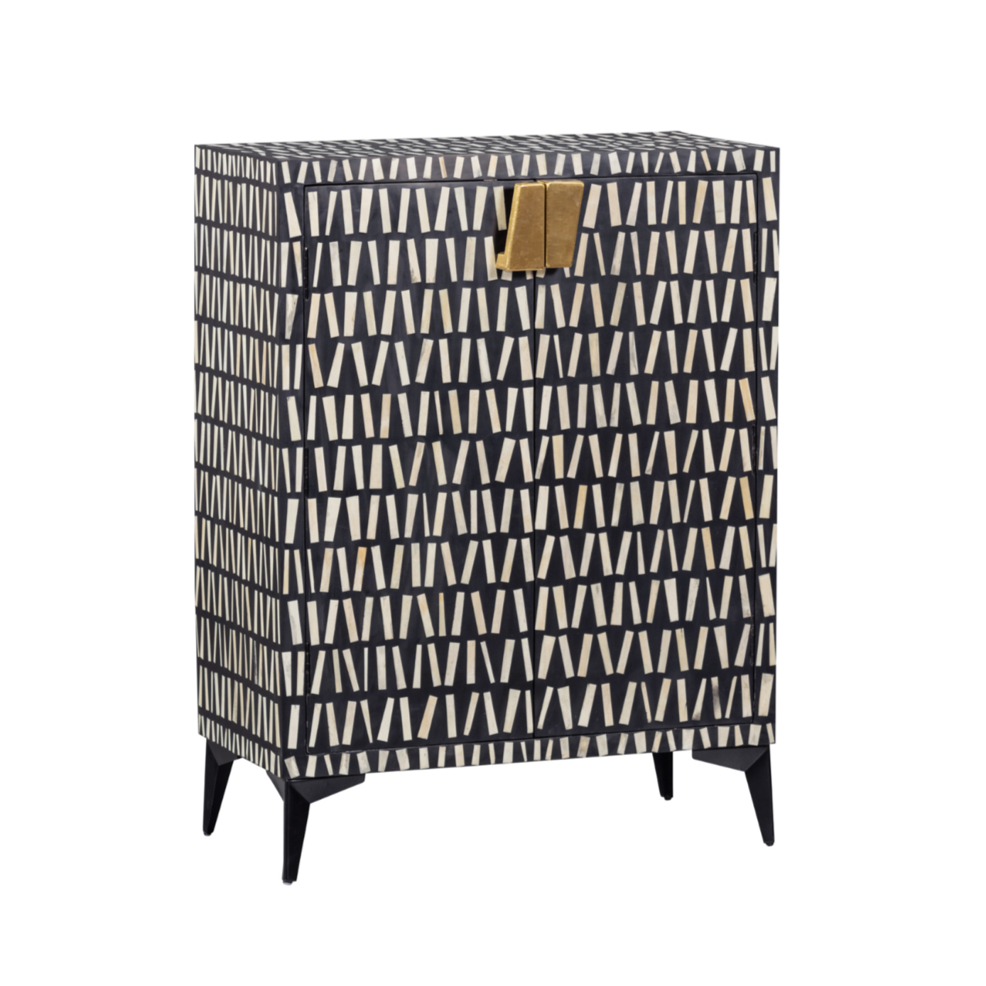 Menne schwarze Brust von Schubladen mit Weiß