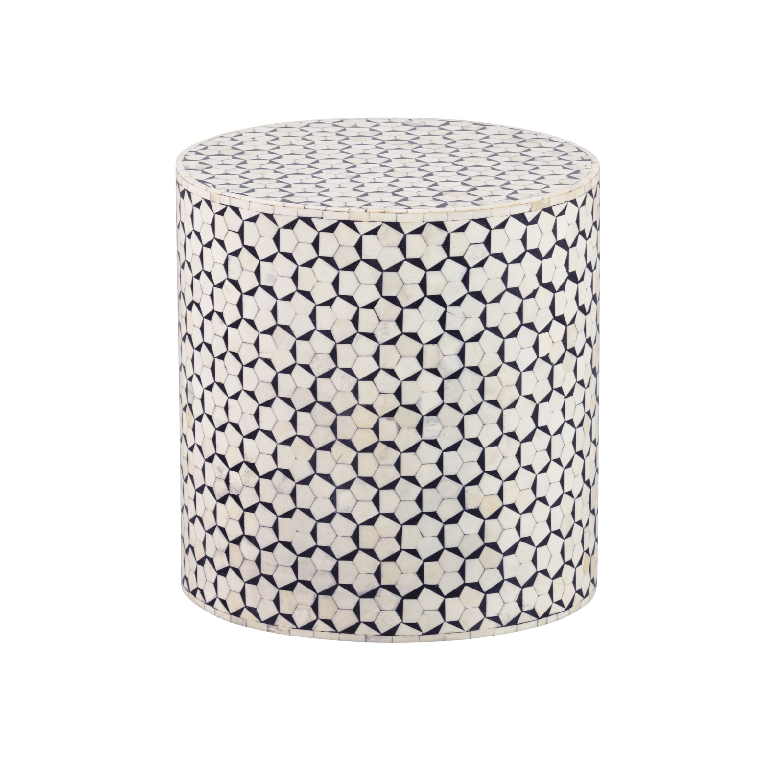 Neva white table with black