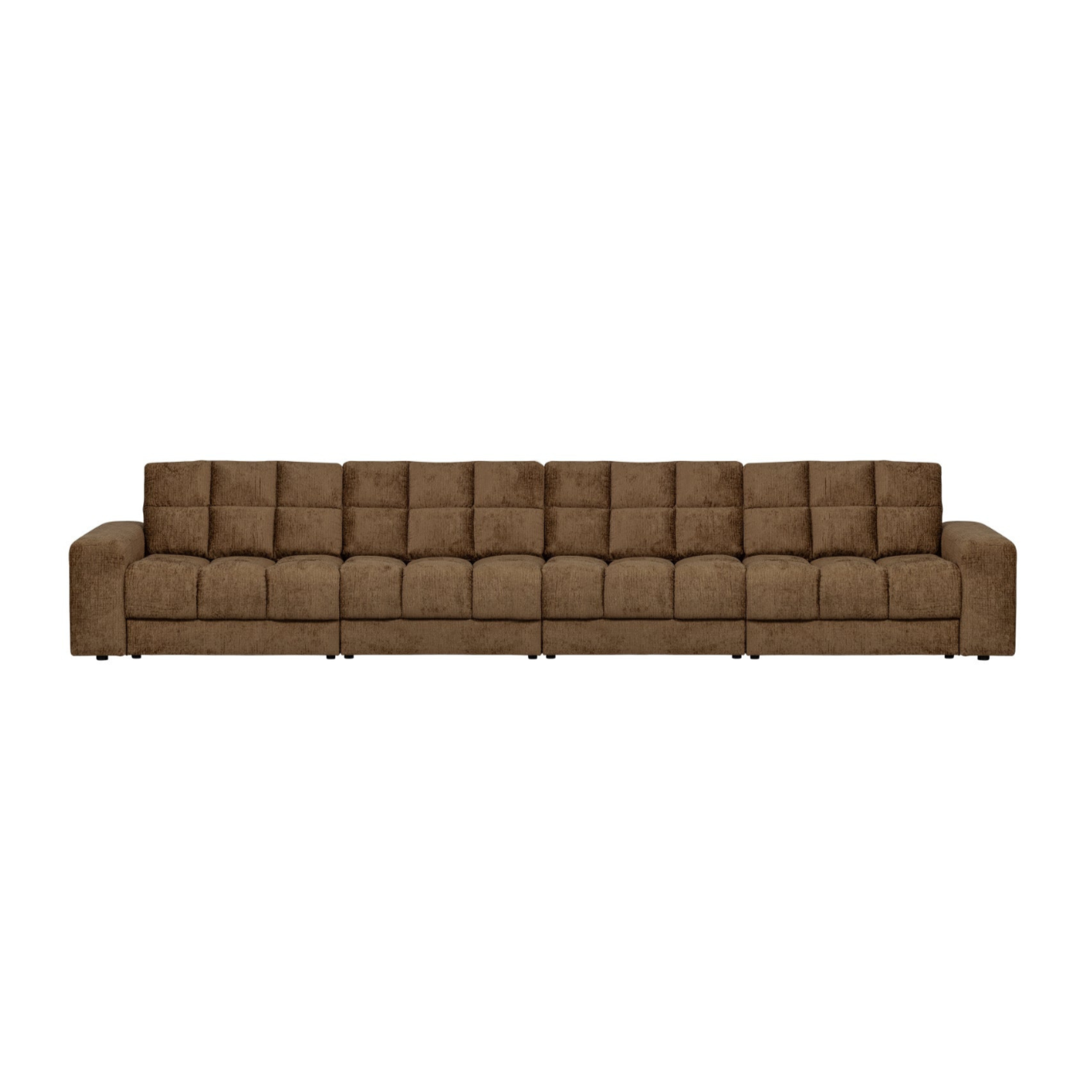 Sofa voor 4 personen SECOND DATE - BRASS fluweel