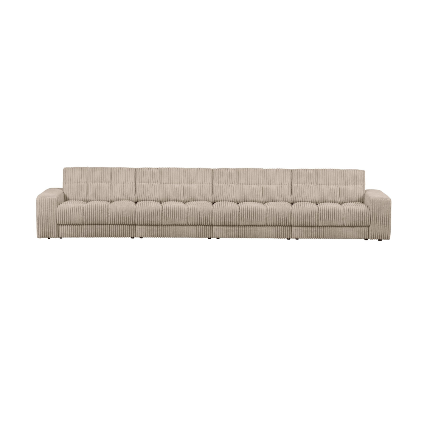 Sofa für 4 Personen SECOND DATE beige Cord