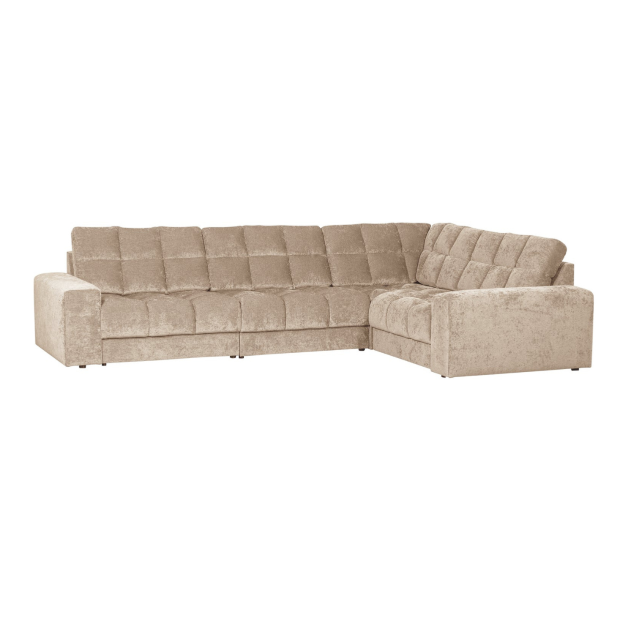 Right-facing corner sofa SECOND DATE beige