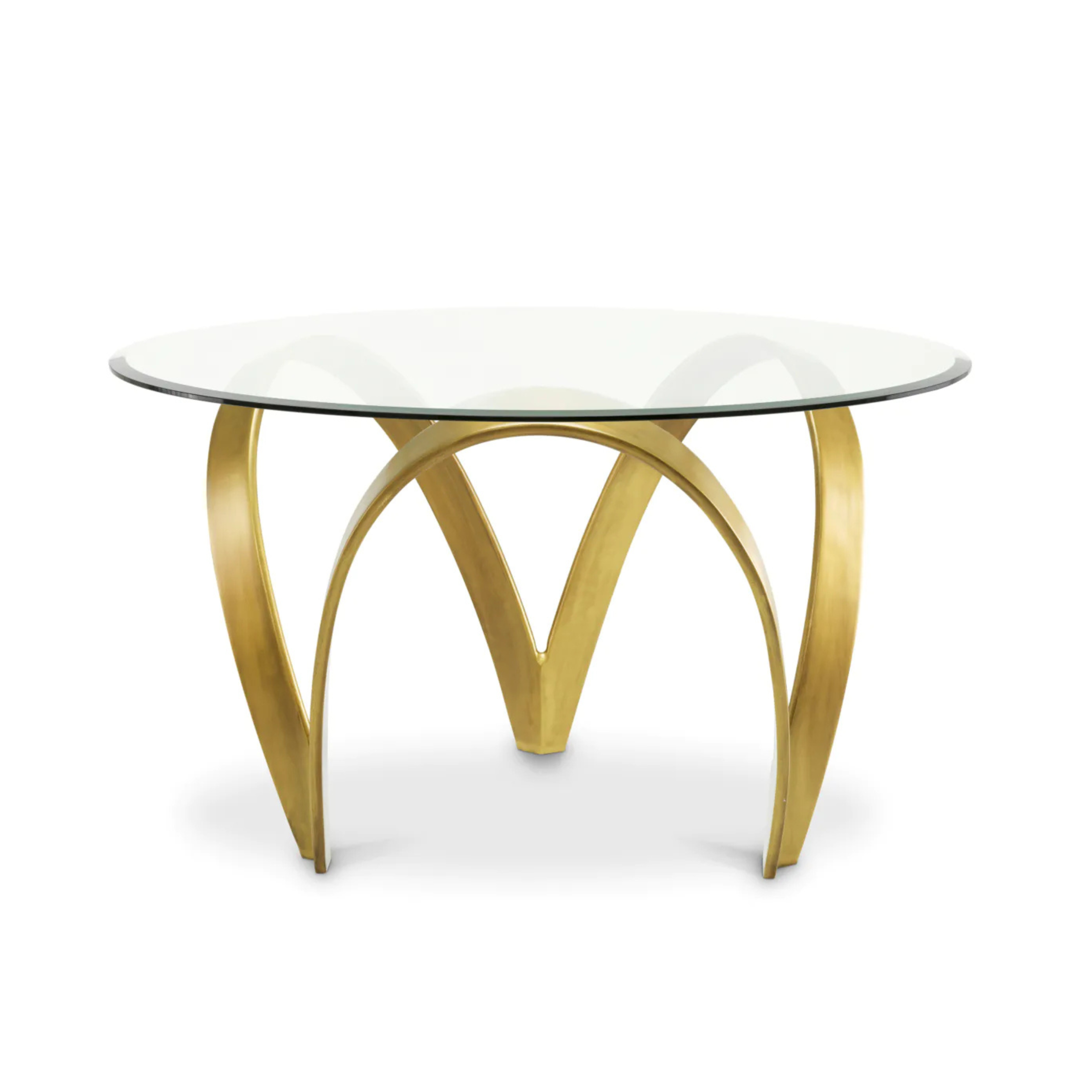 SOQUEL round table antique brass