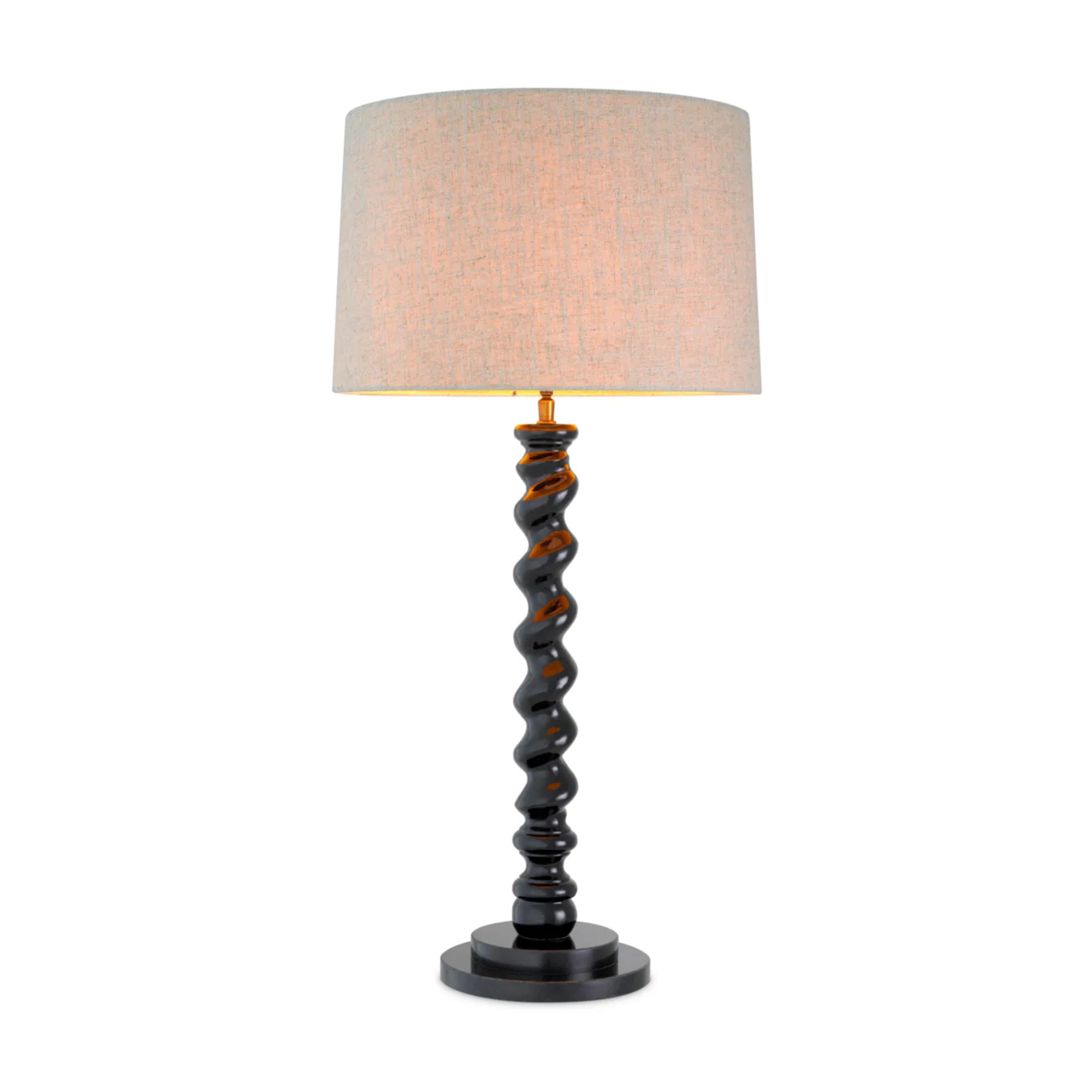 Tafellamp MASSIMO gebroken wit met zwarte voet