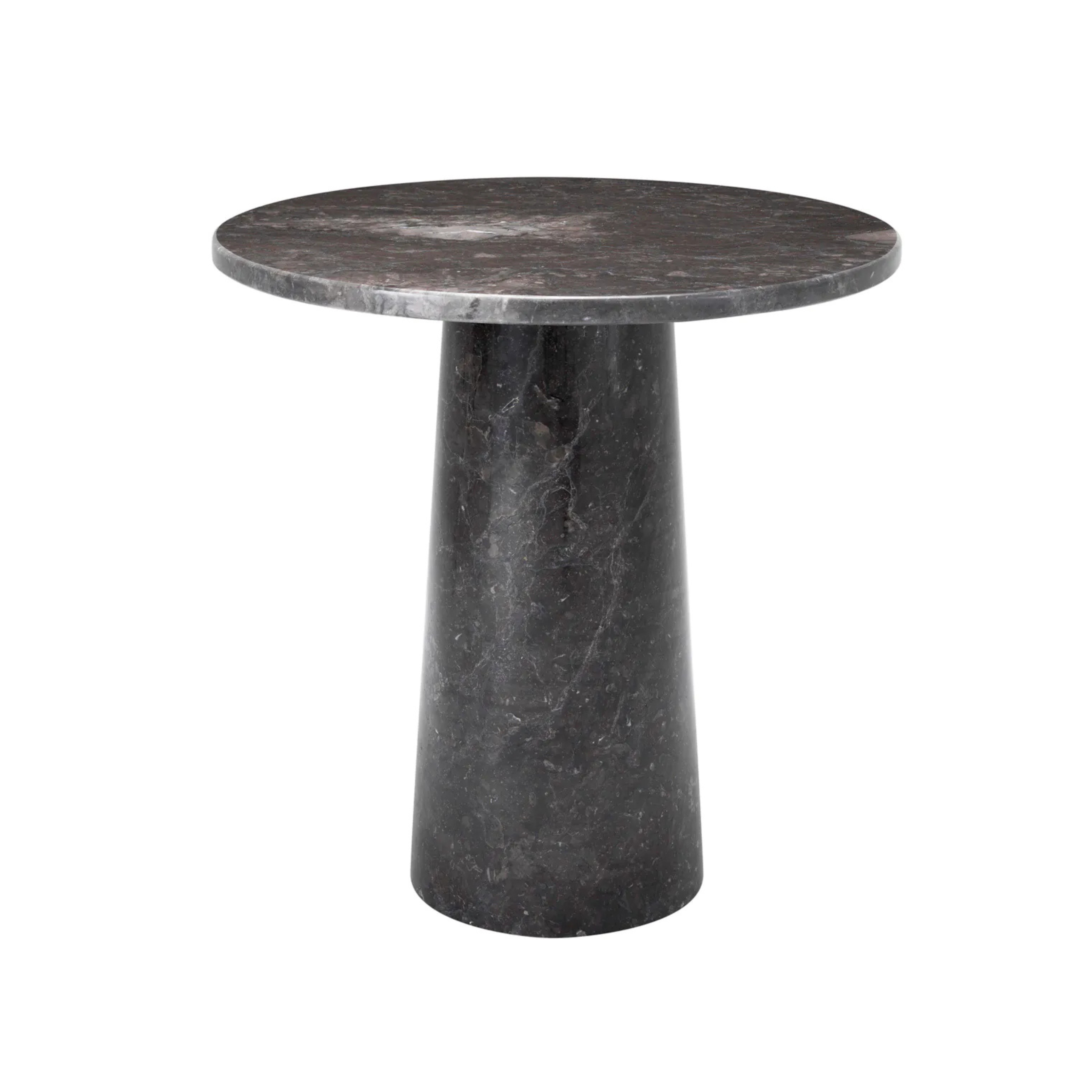 TERRY Side Table Dark Gray Marble