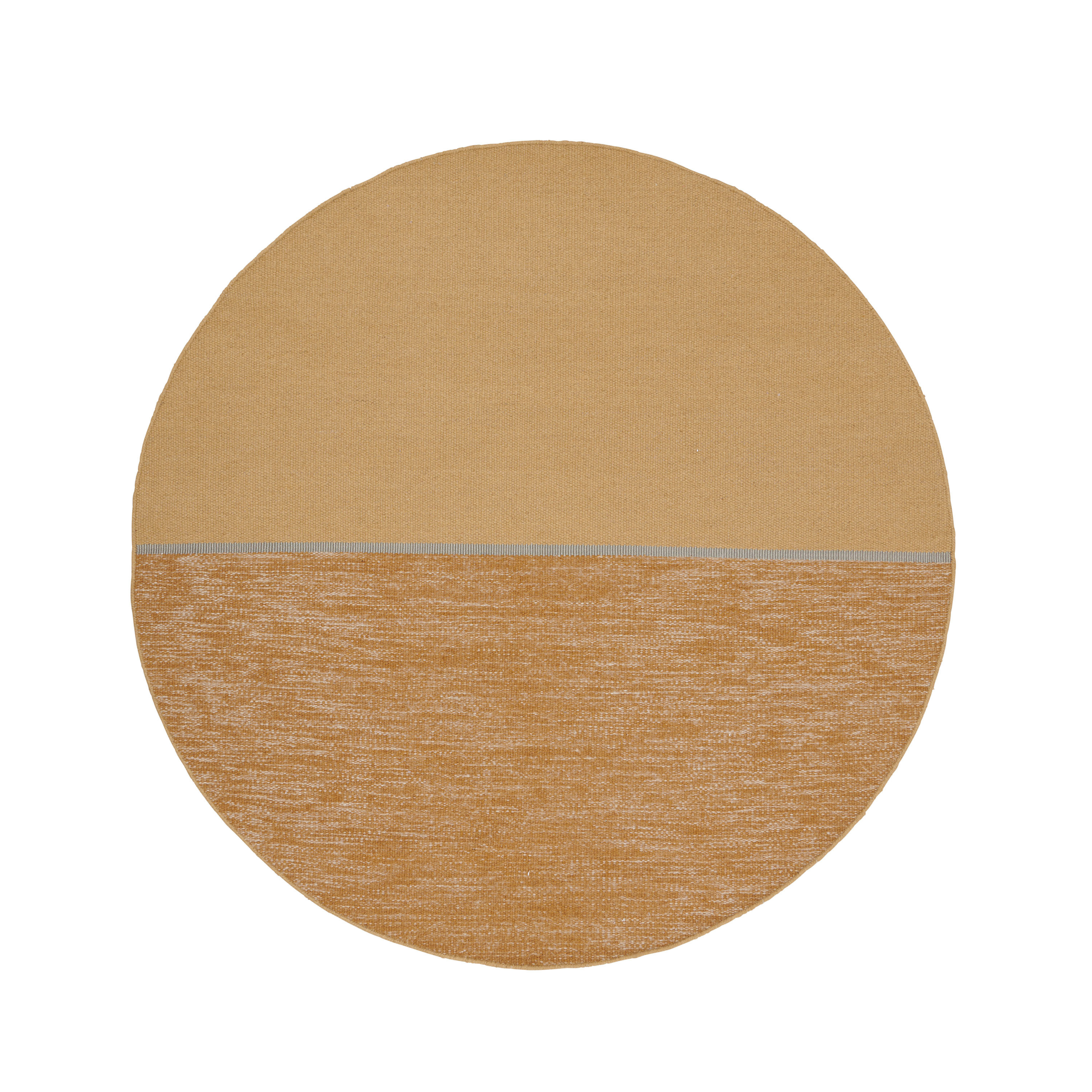 MAGNETIZE yellow round rug