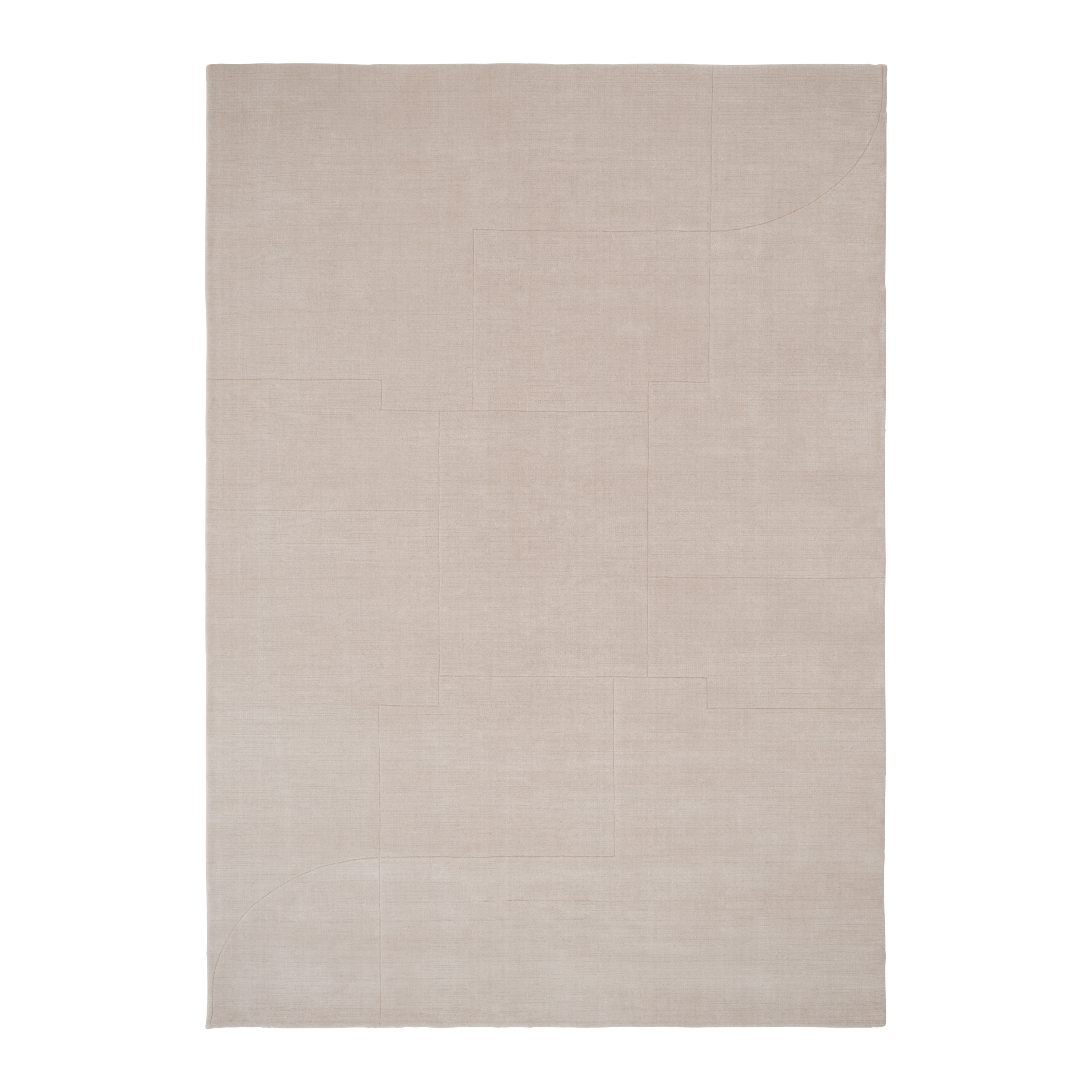 Vloerkleed GEOMETRISCHE DOLEN beige