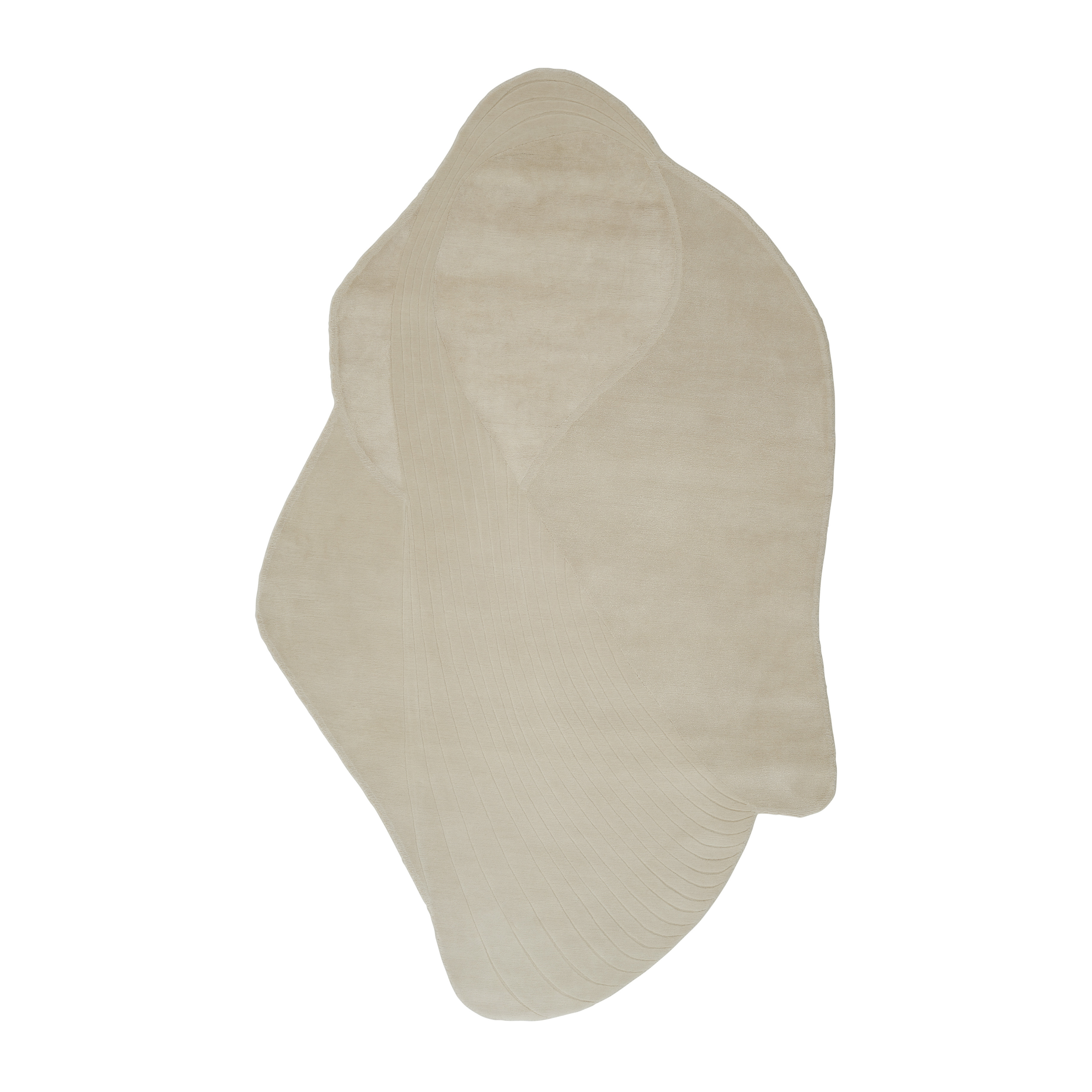 Ovaler Teppich AMPHITRITE beige