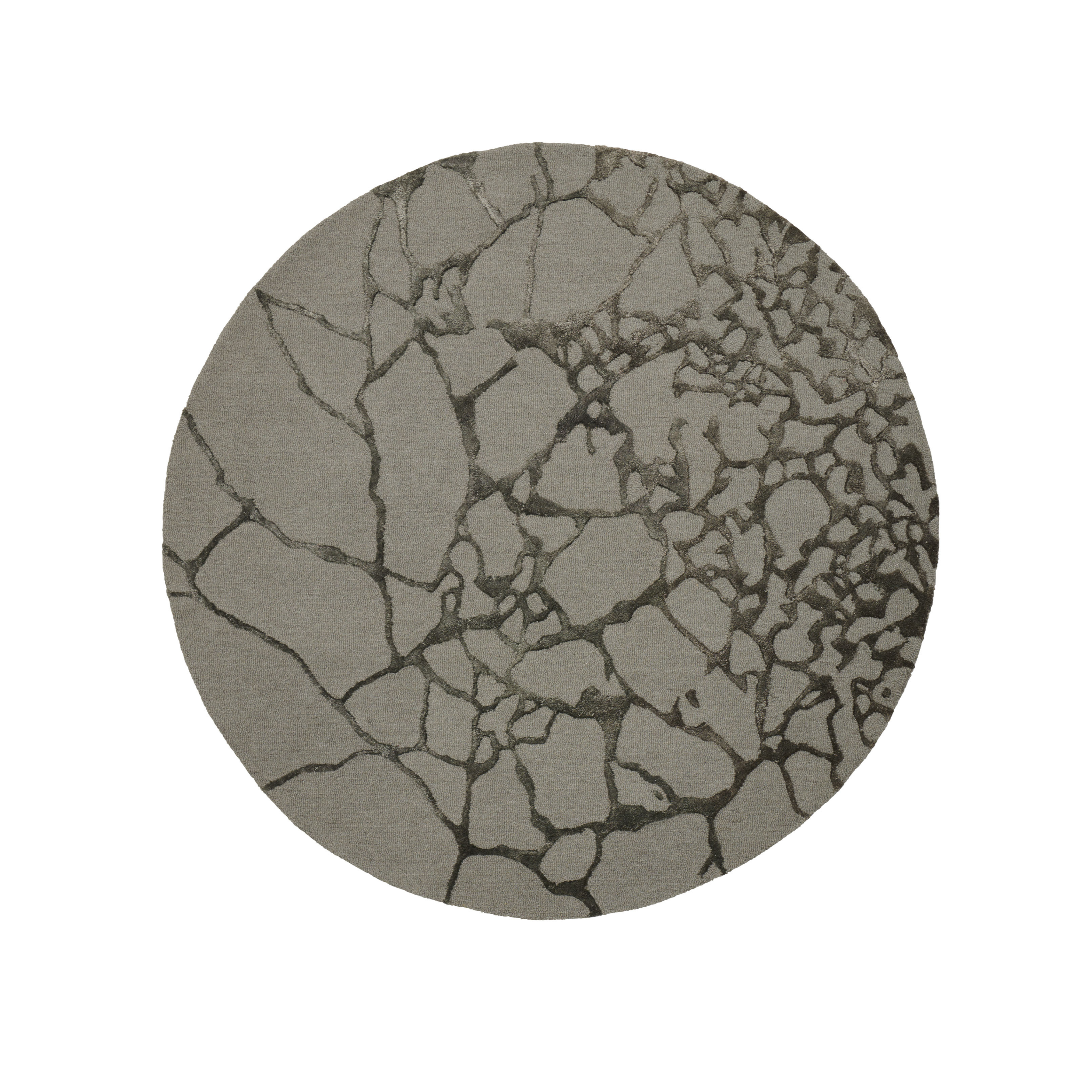 Rundteppich MARMO - GRÜN waldgrün