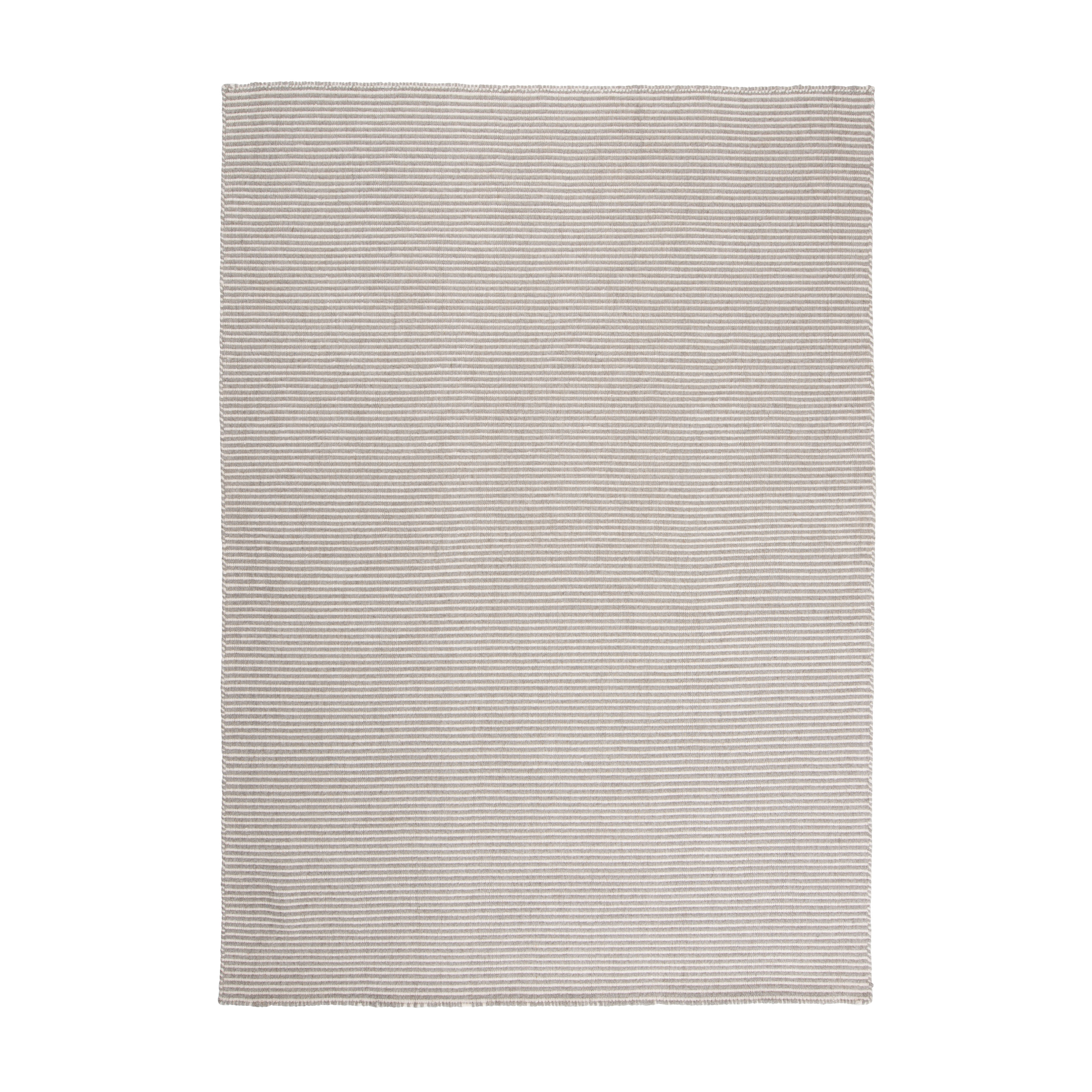 Vloerkleed AJO lichtgrijs met wit