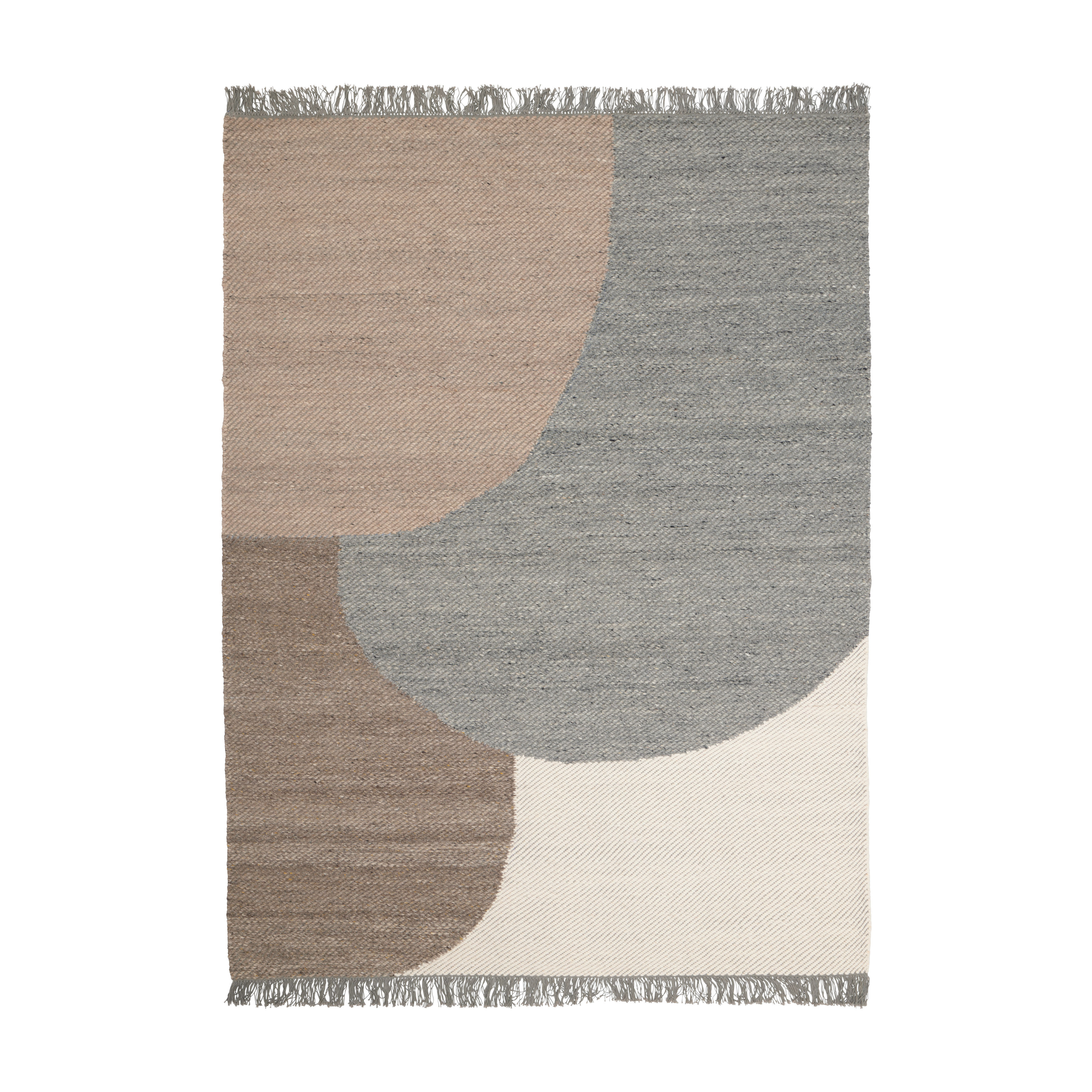 Vloerkleed EIK grijs met beige